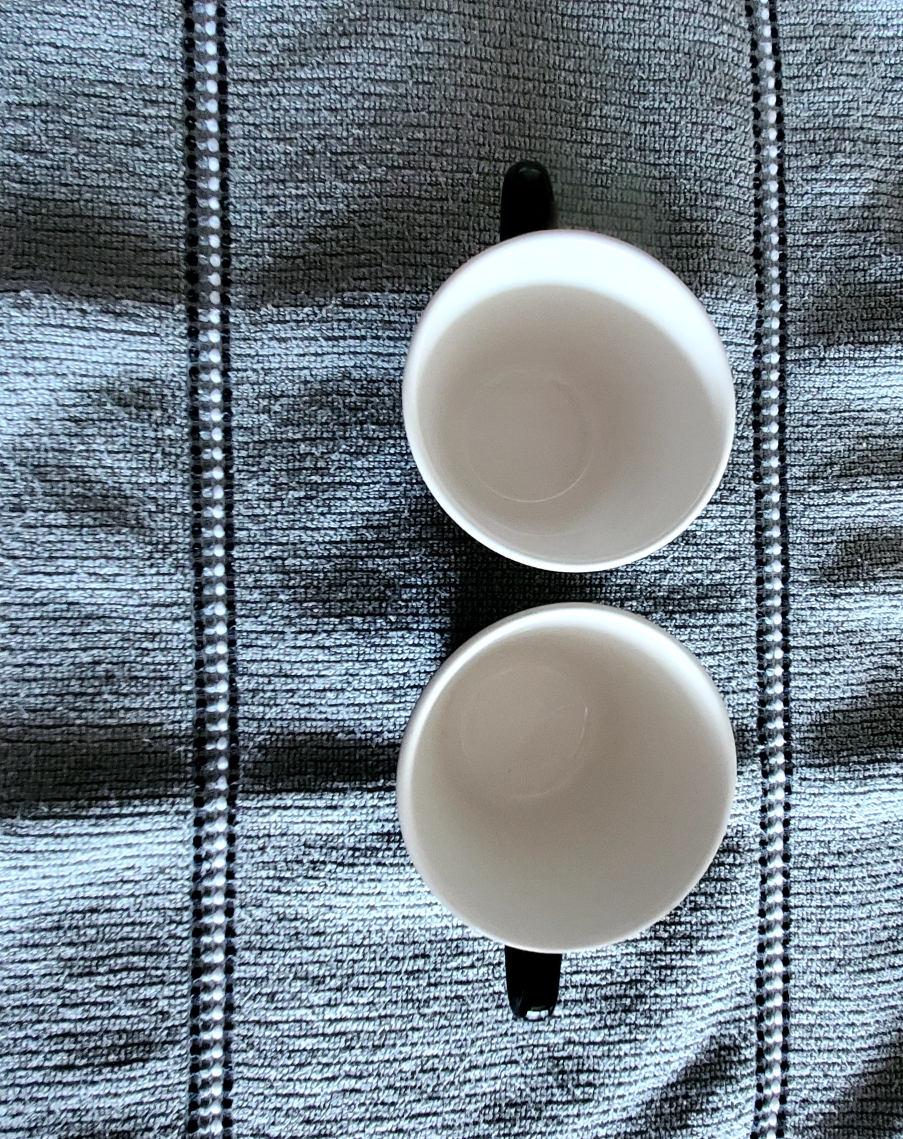 #Freecycle Two (2) coffee mugs  - black - photo 2