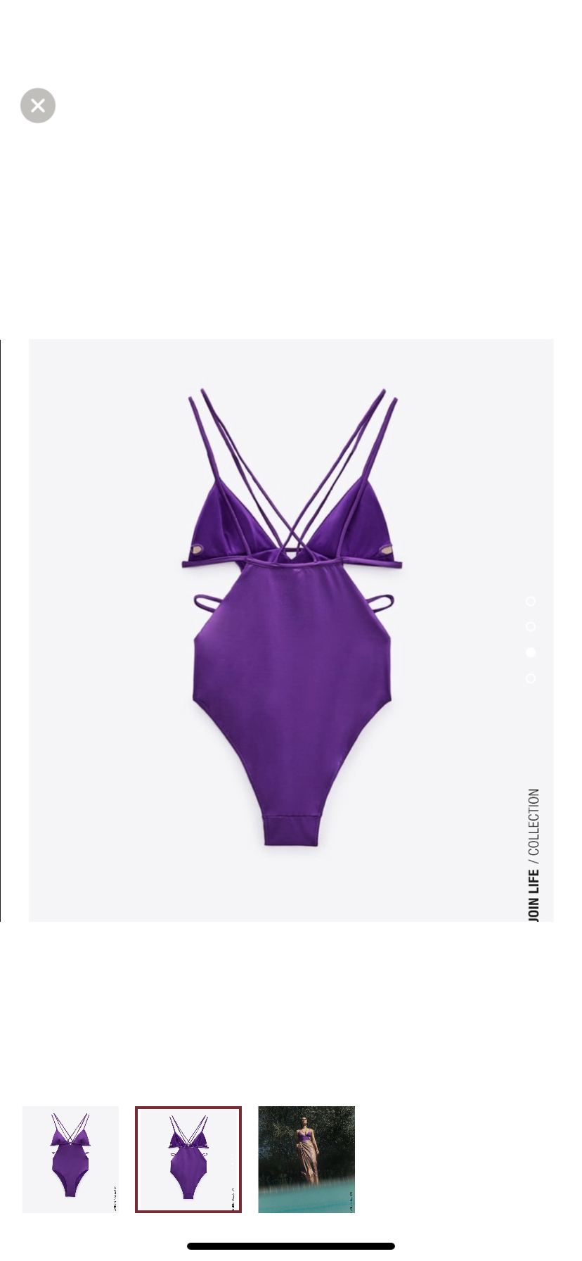 NWT Zara cutout swimsuit - Size M image indicator(2)