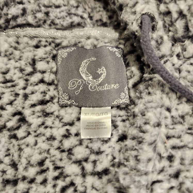 Thick Fleecy Grey Pullover Hoodie #XL image indicator(5)