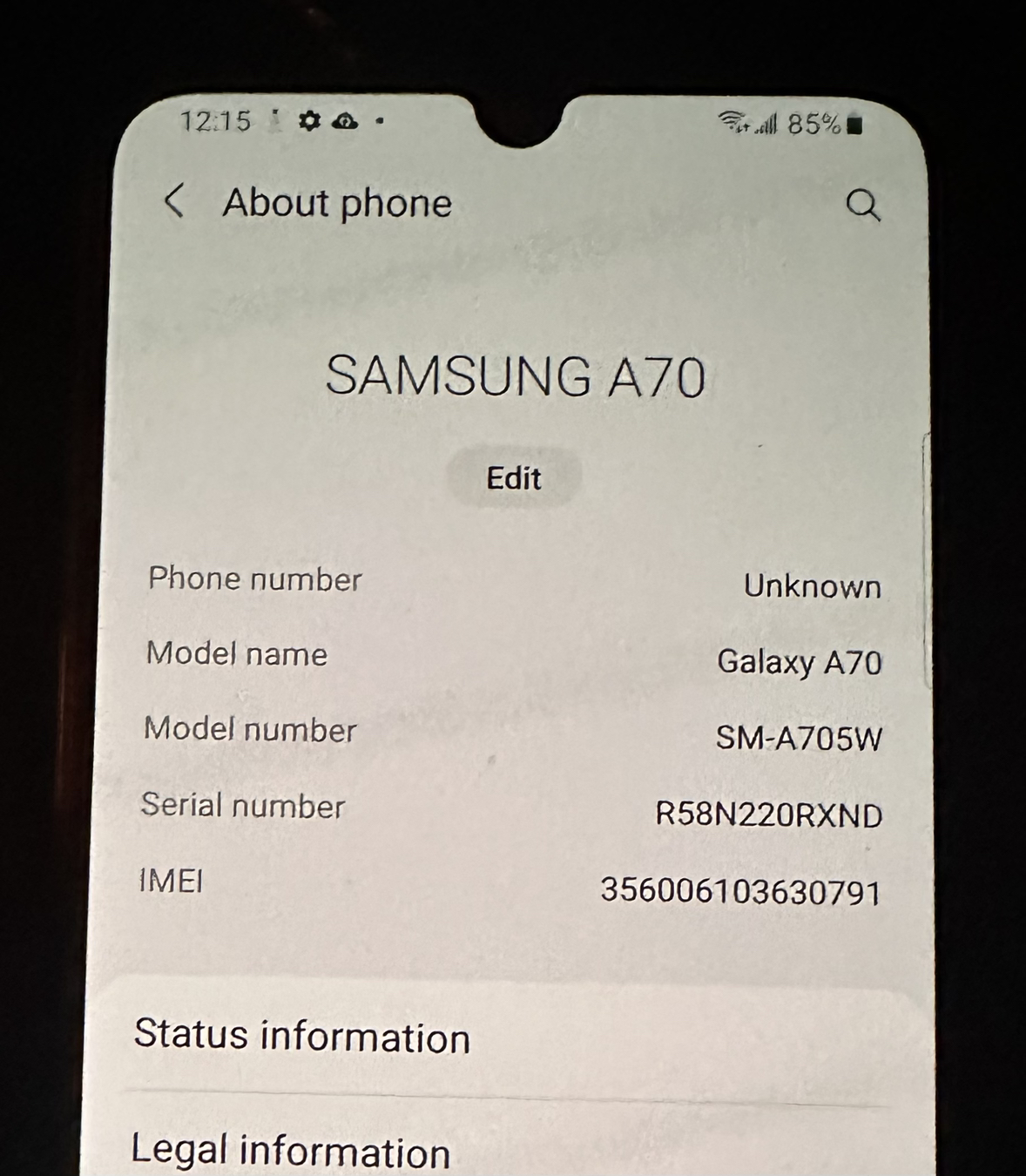 Samsung Galaxy A70 128gb