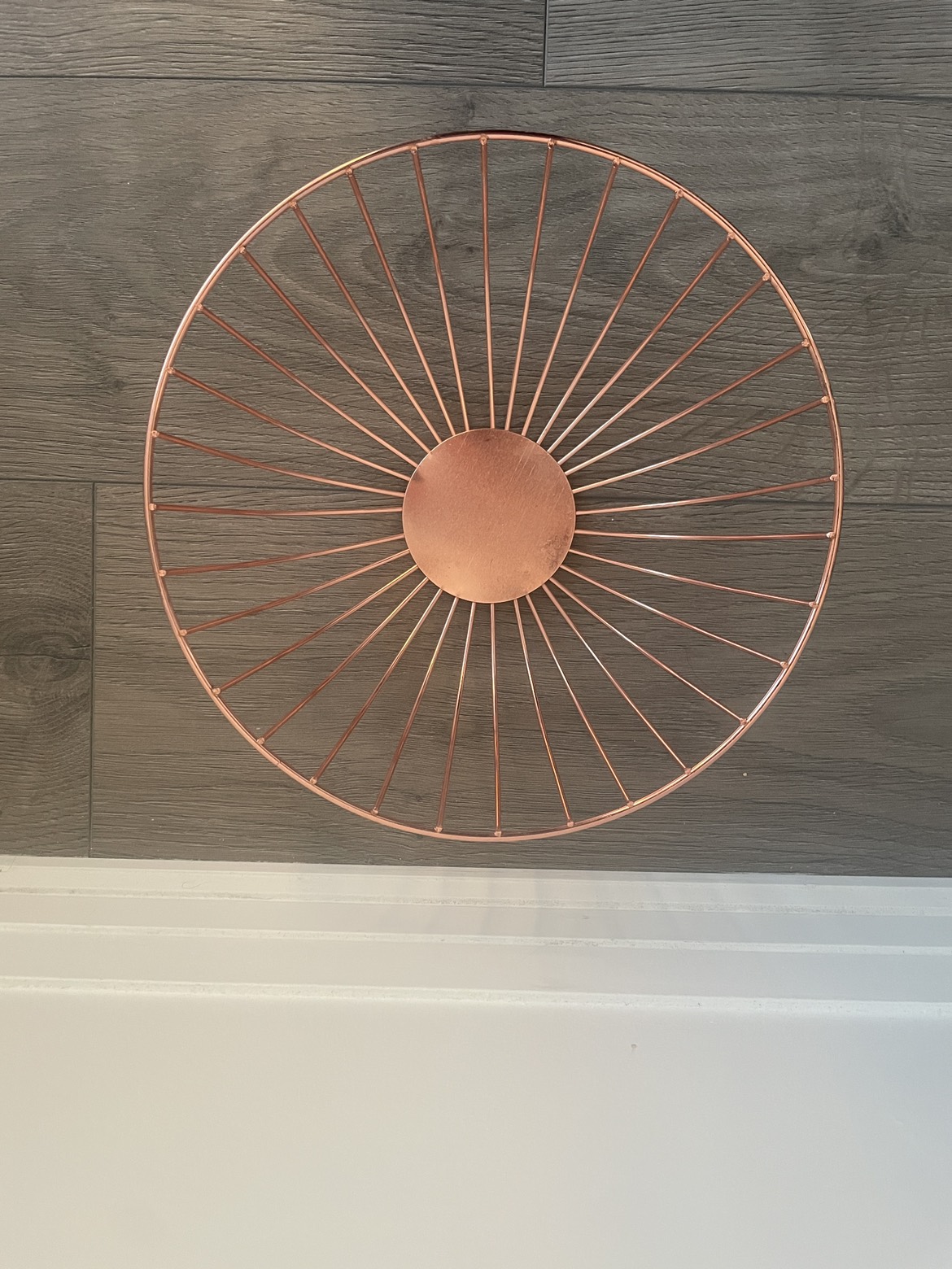 Copper/rose gold metal fruit bowl image indicator(2)