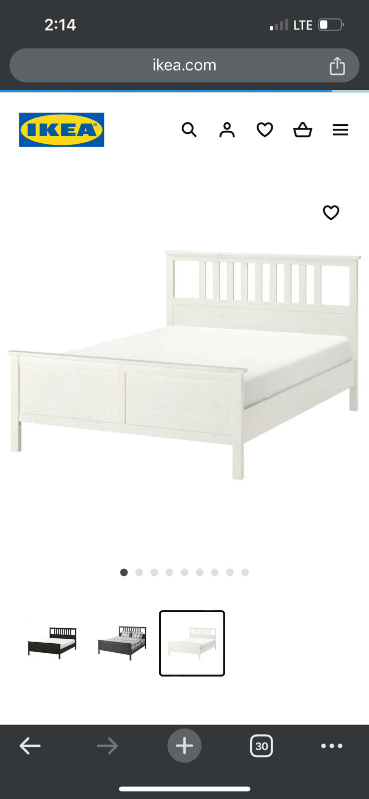 Queen bed+ mattress