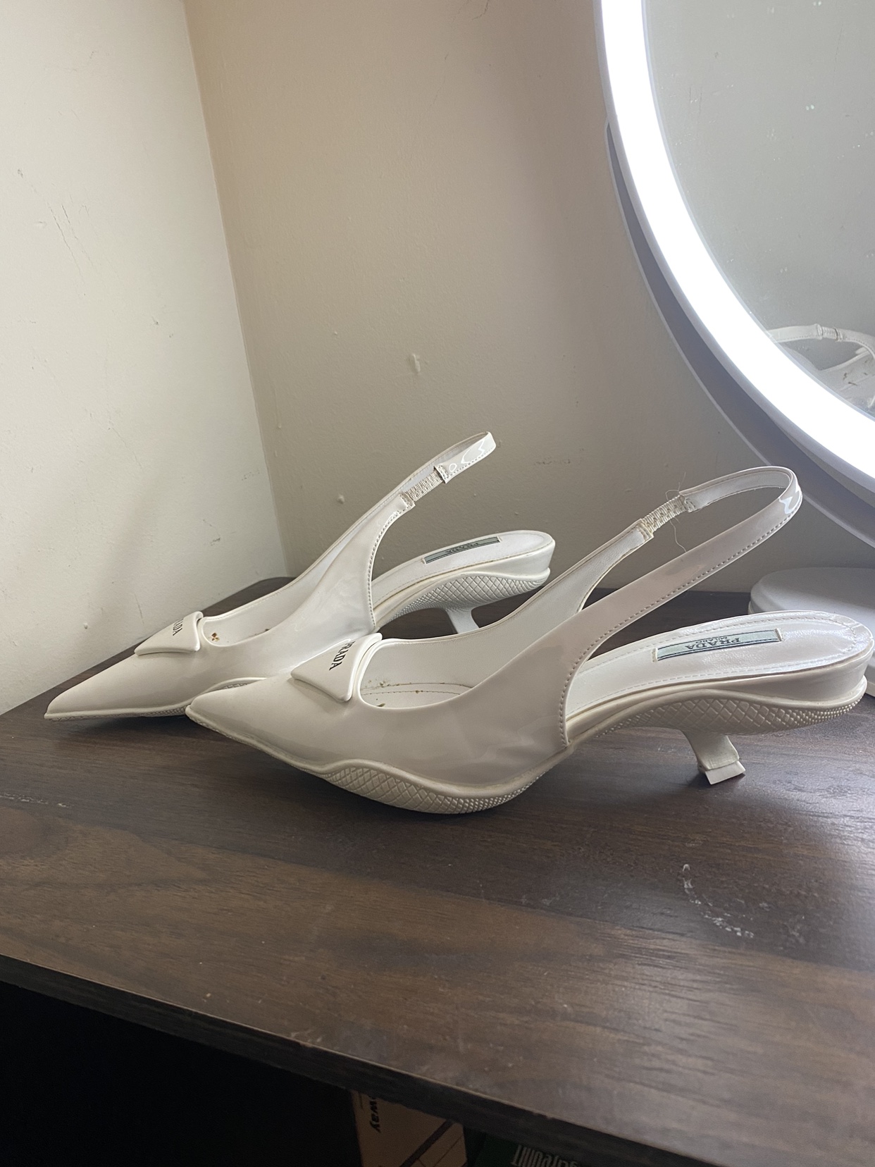 Prada pointed sling backs - photo 3
