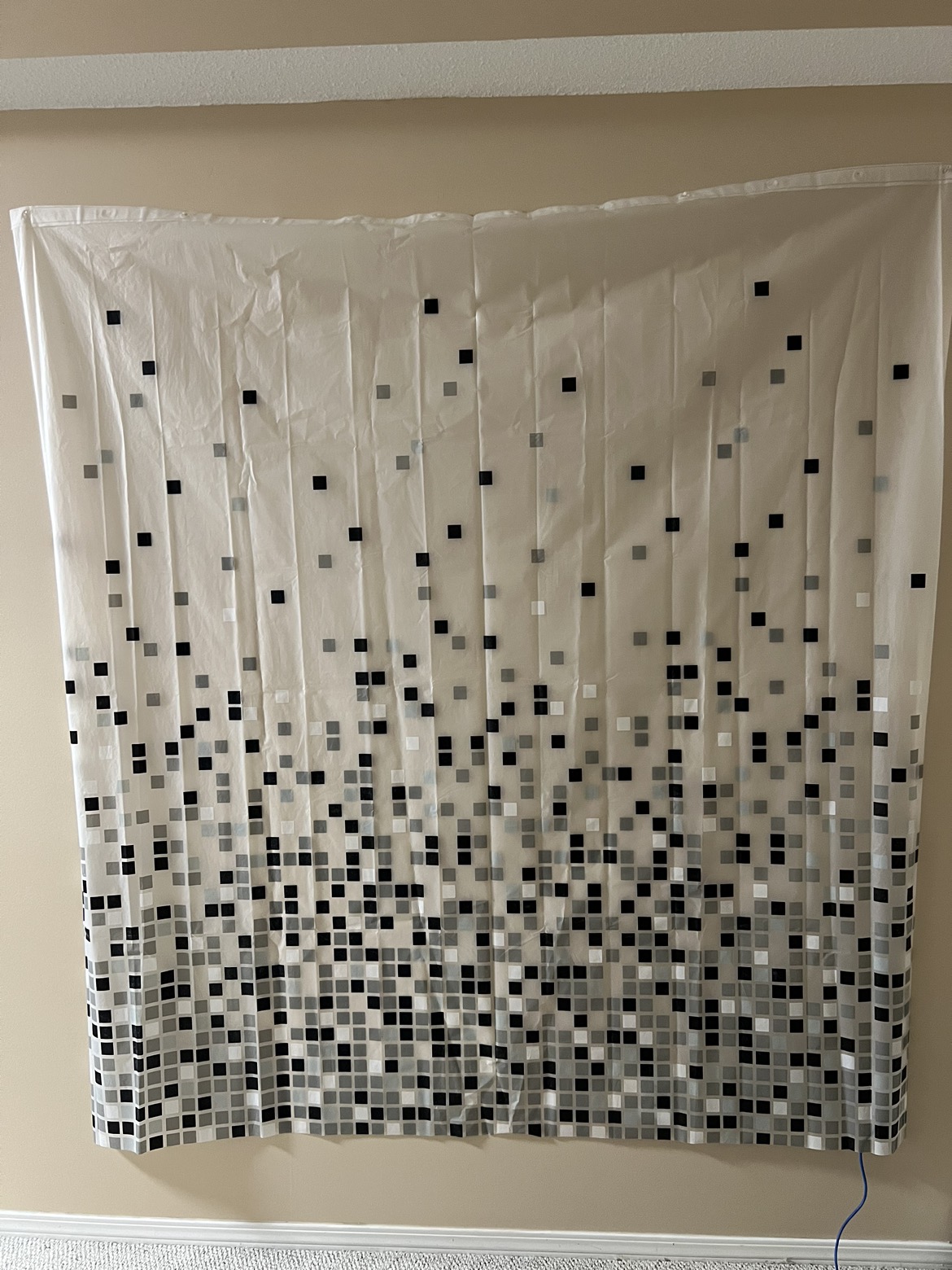 Grey washroom set Mats & Shower curtain - photo 2