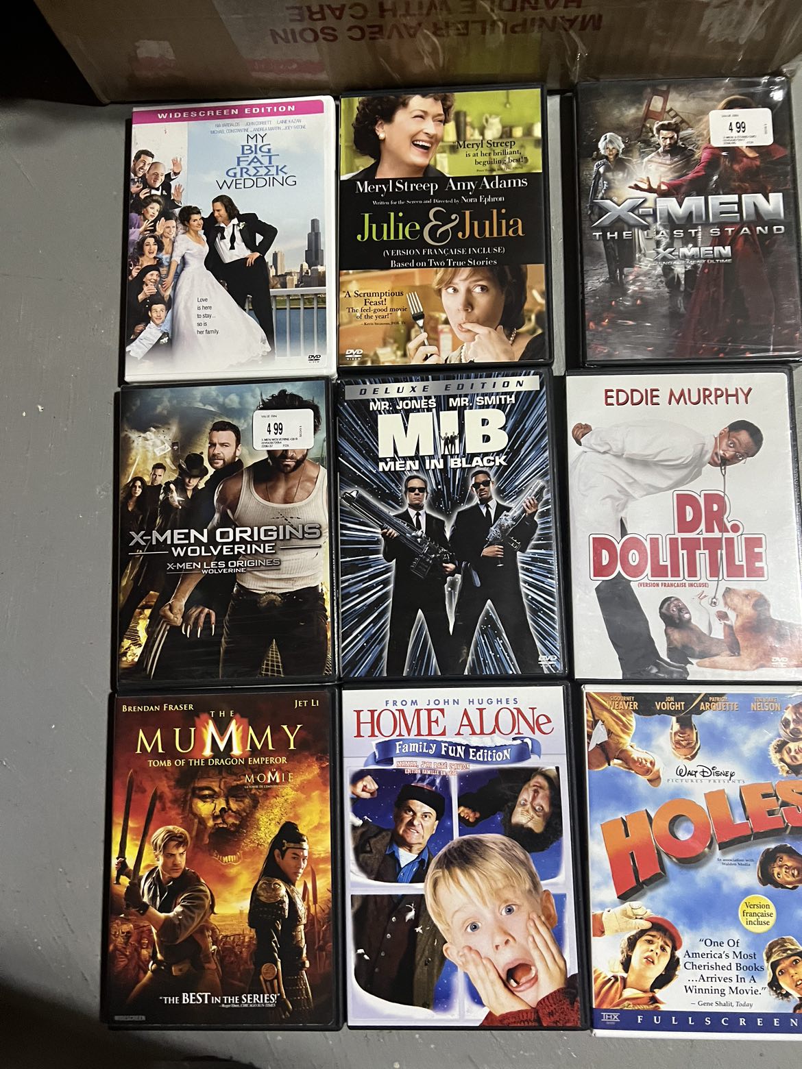 Assorted movies