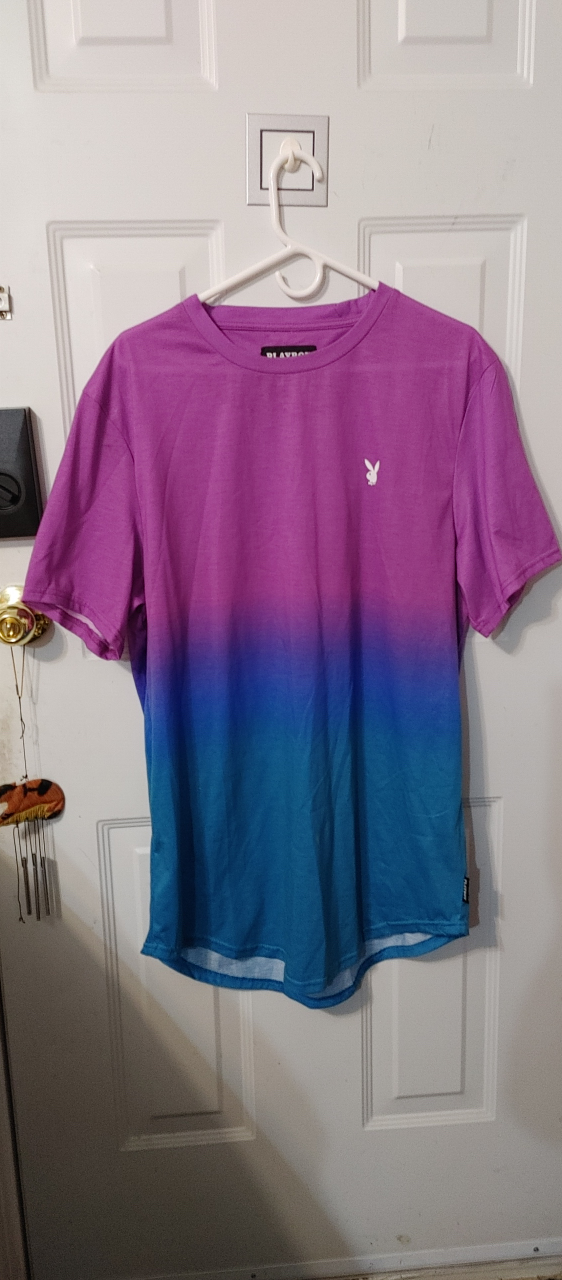Playboy XL Mens Purple/Blue T-shirt - new thumbnail
