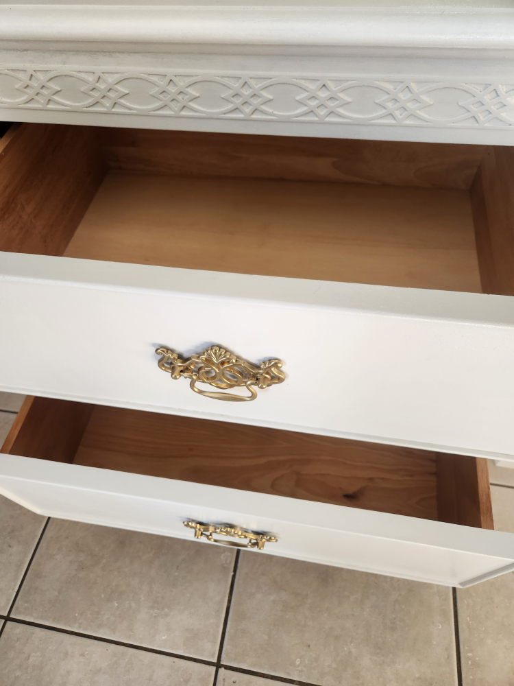 2 large refinished white nightstands. message fir price. - photo 3