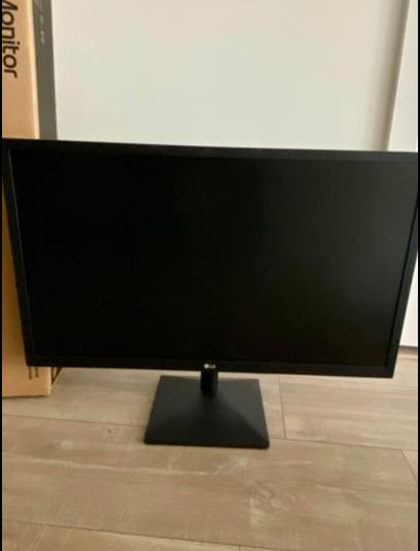 LG 24” IPS FHD Monitor with box + cables