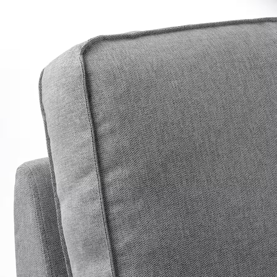 IKEA KIVIK Sofa, light grey with FREE ottoman w/ storage - photo 3