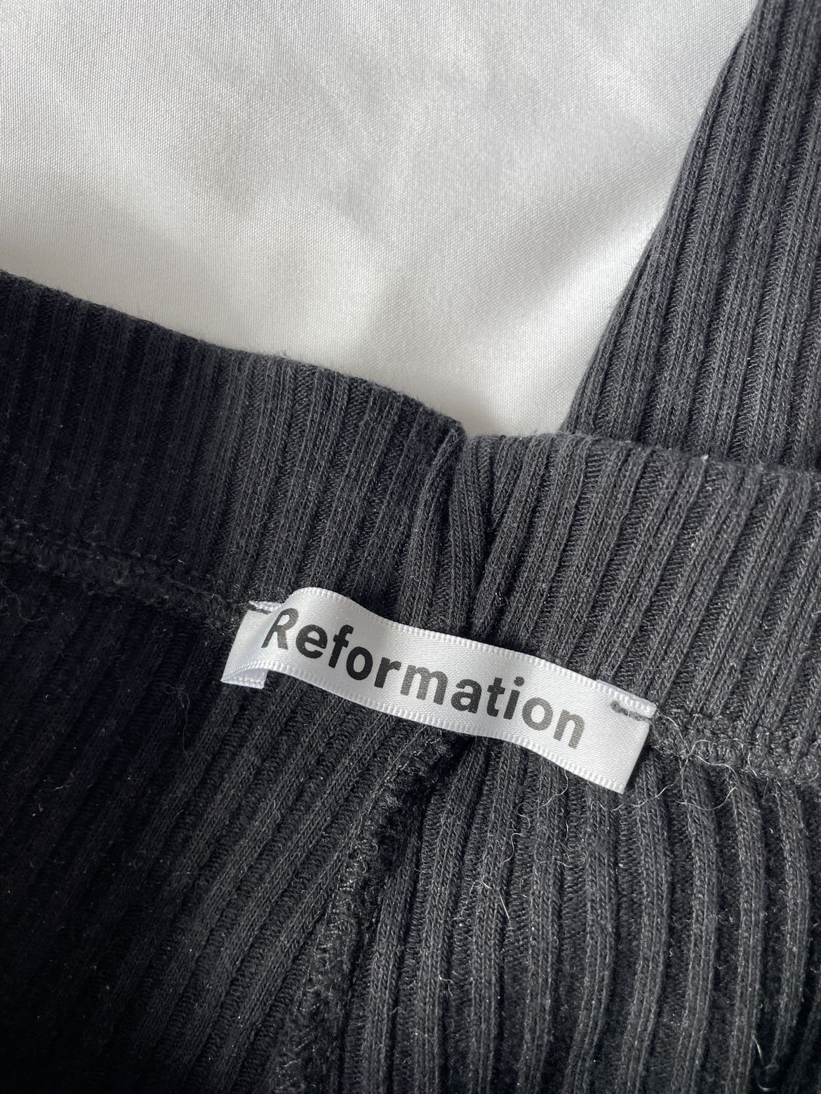 Reformation Black Ribbed Lounge Pants - photo 3