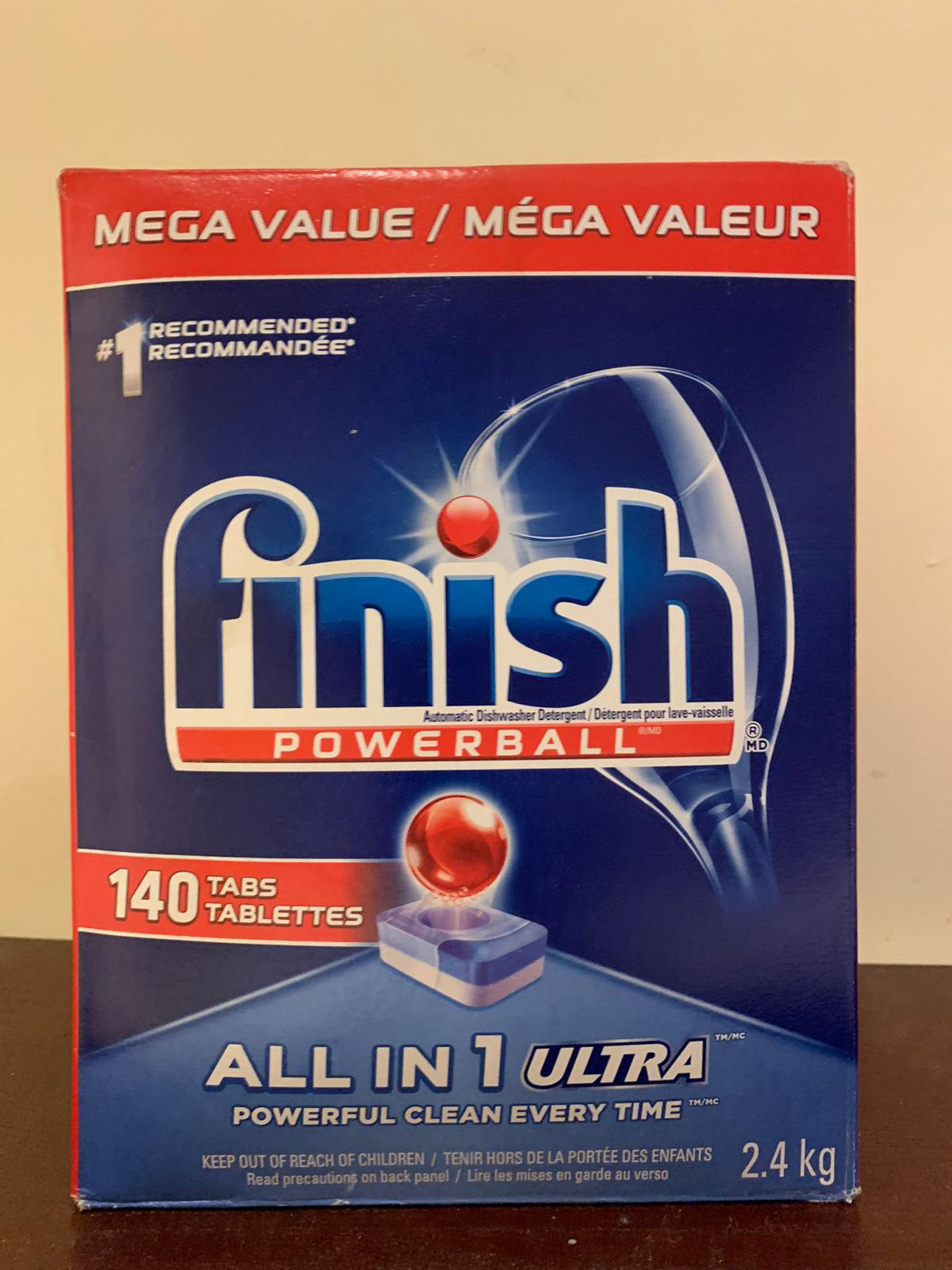 Finish Powerball Max in 1 Ultra Dishwasher Detergent Pack of 140