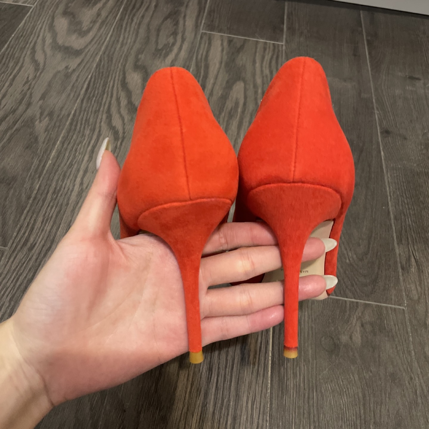Red suede pump 95mm size 38 - photo 3
