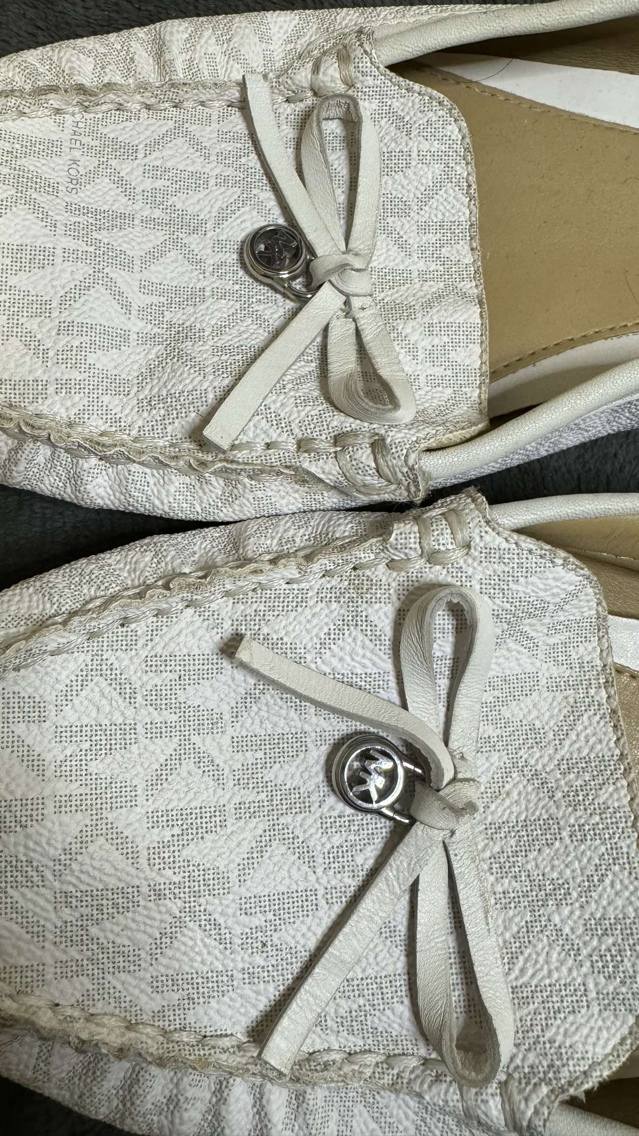 Michael Kors White Leather Loafers Size 11 - photo 4