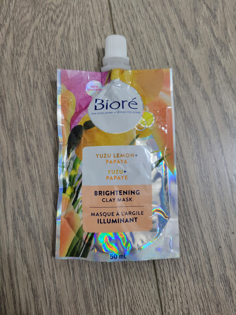 🏈 Brand New Bioré Biore Yuzu Lemon Papaya Brightening Clay Mask