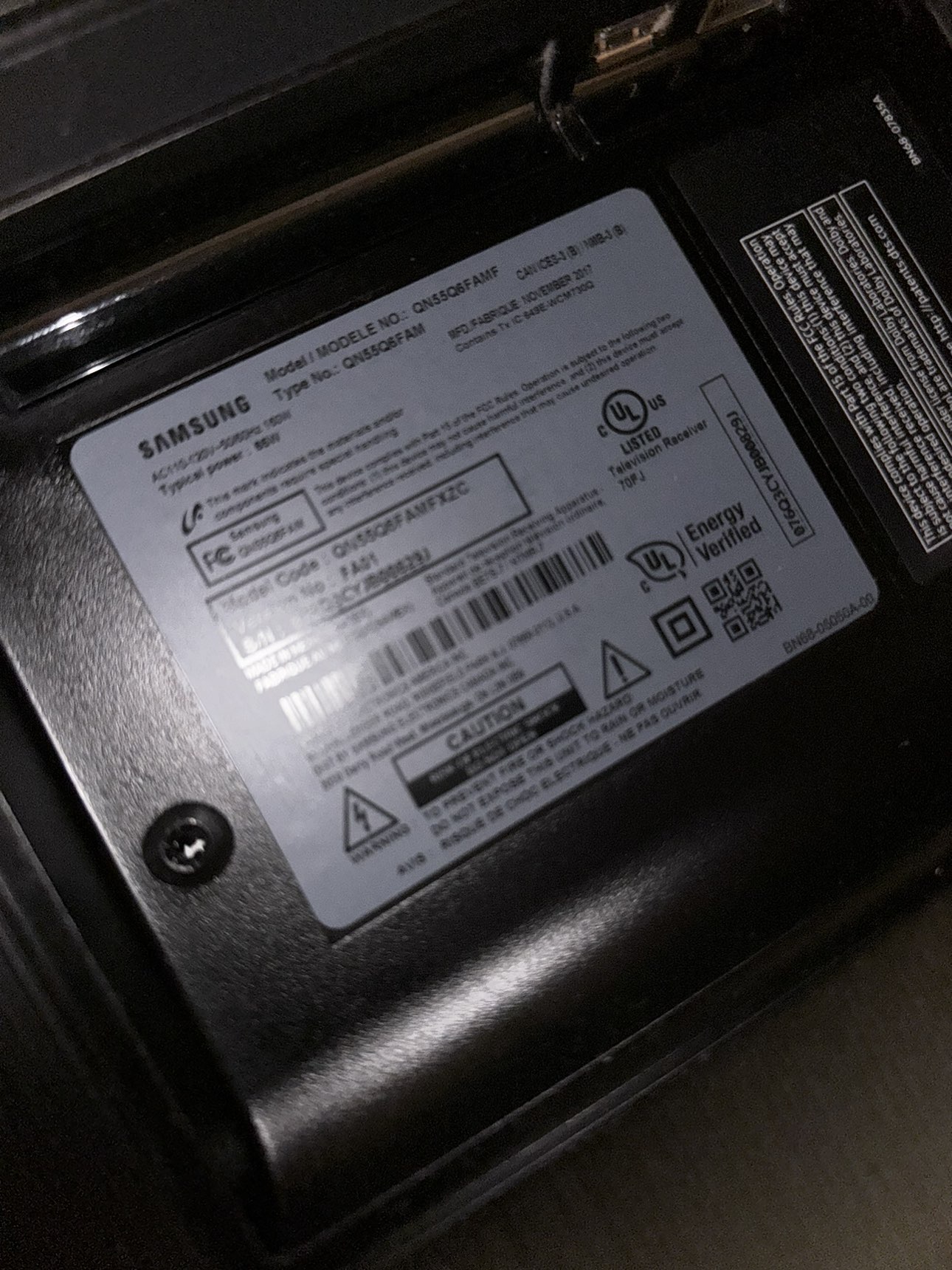 Samsung TV QLED 4K 55” image indicator(3)