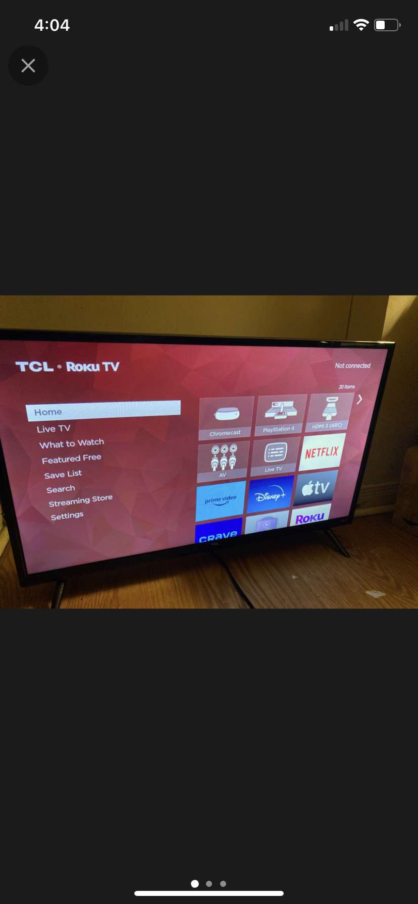 TCL Roku smart tv