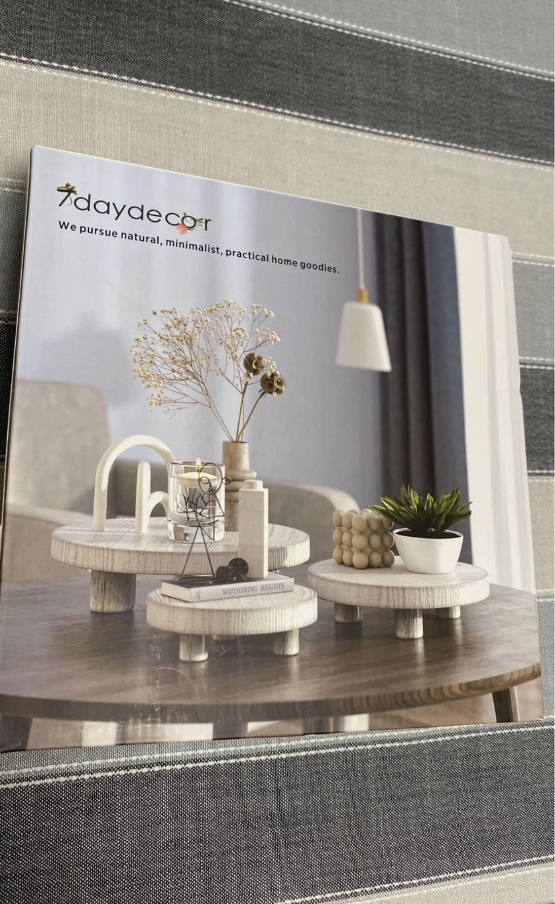 3 Pcs Wood Plant Stand Indoor Outdoor - photo 2