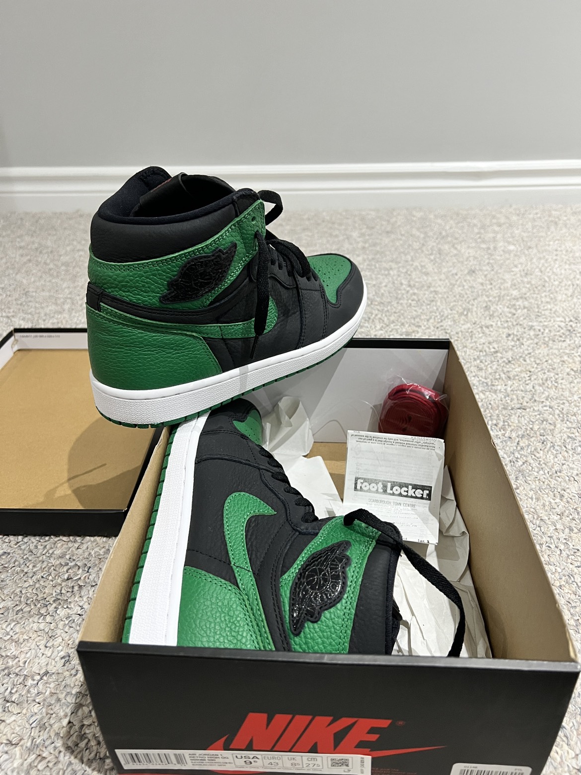 Pine green Jordan 1 size 9.5 - photo 2