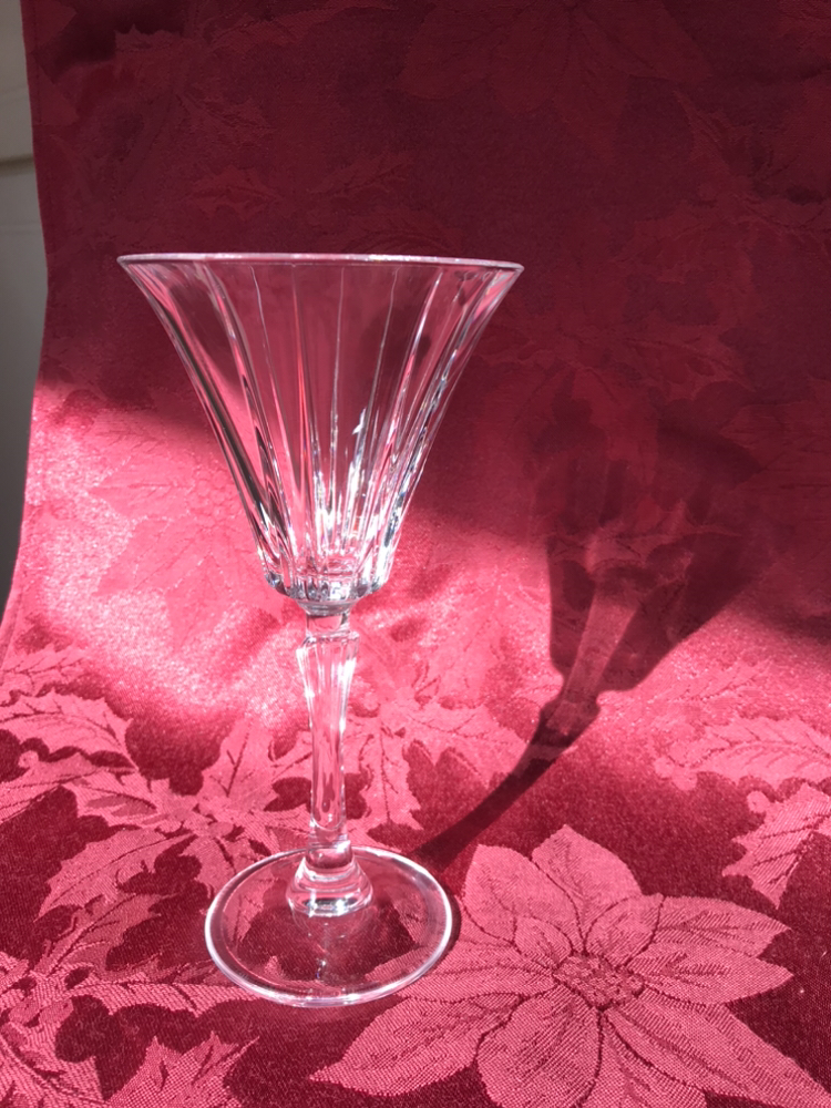 Crystal wine/cocktail glasses