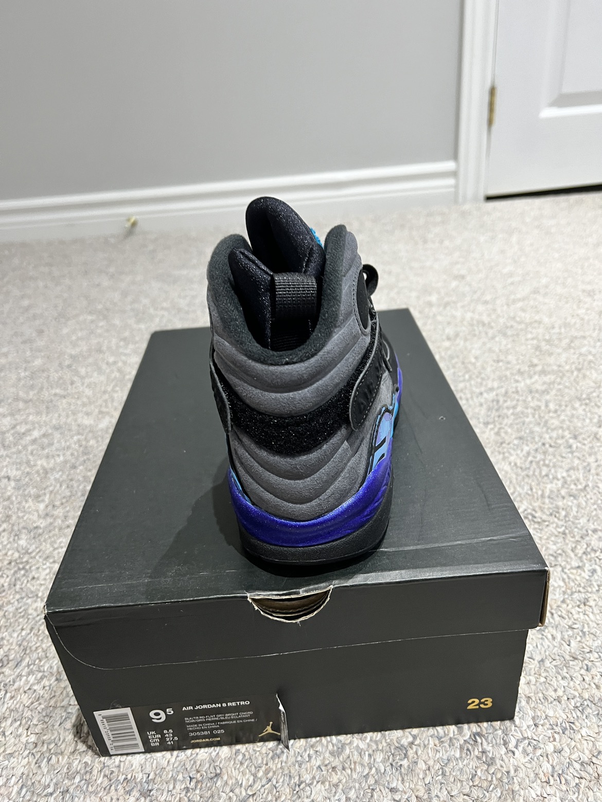 Jordan 8 Aqua size 9.5. DS and OG all with reciept. - photo 5