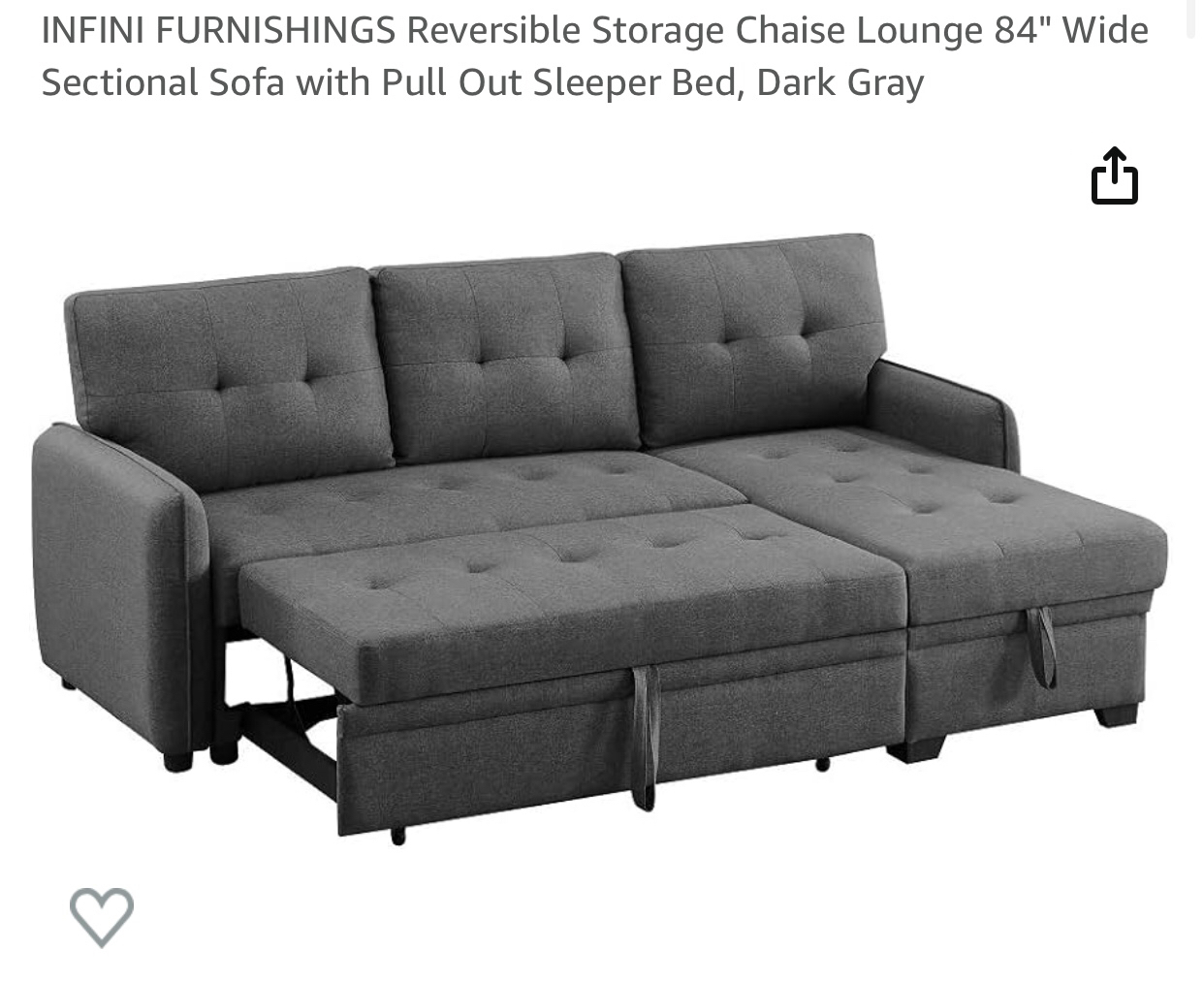 Sofa bed - 550$ pick up @ 11 Michael power place image indicator(2)