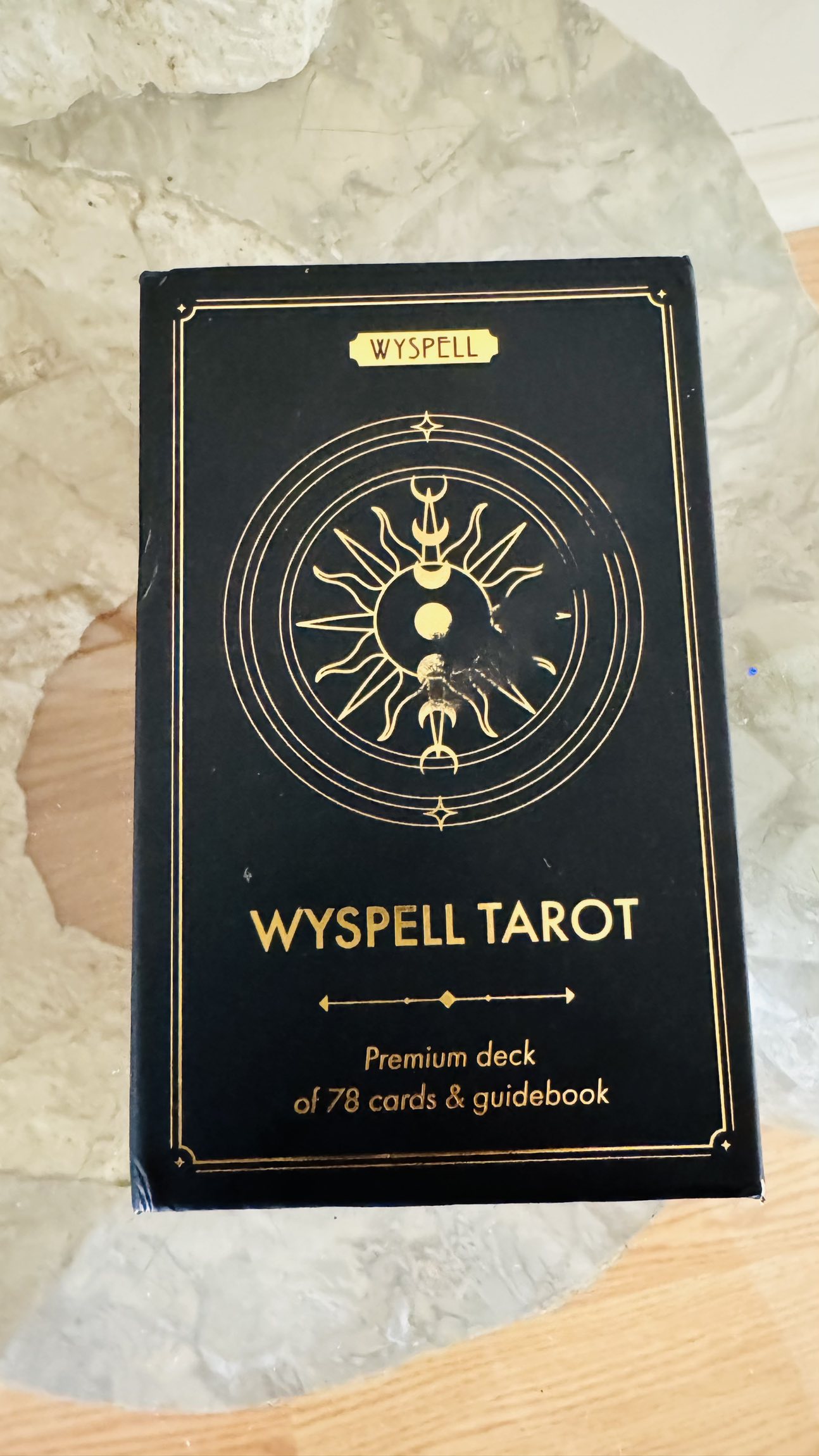 Tarot Cards with guide book - 78 Gold Tarot Card for beginners thumbnail