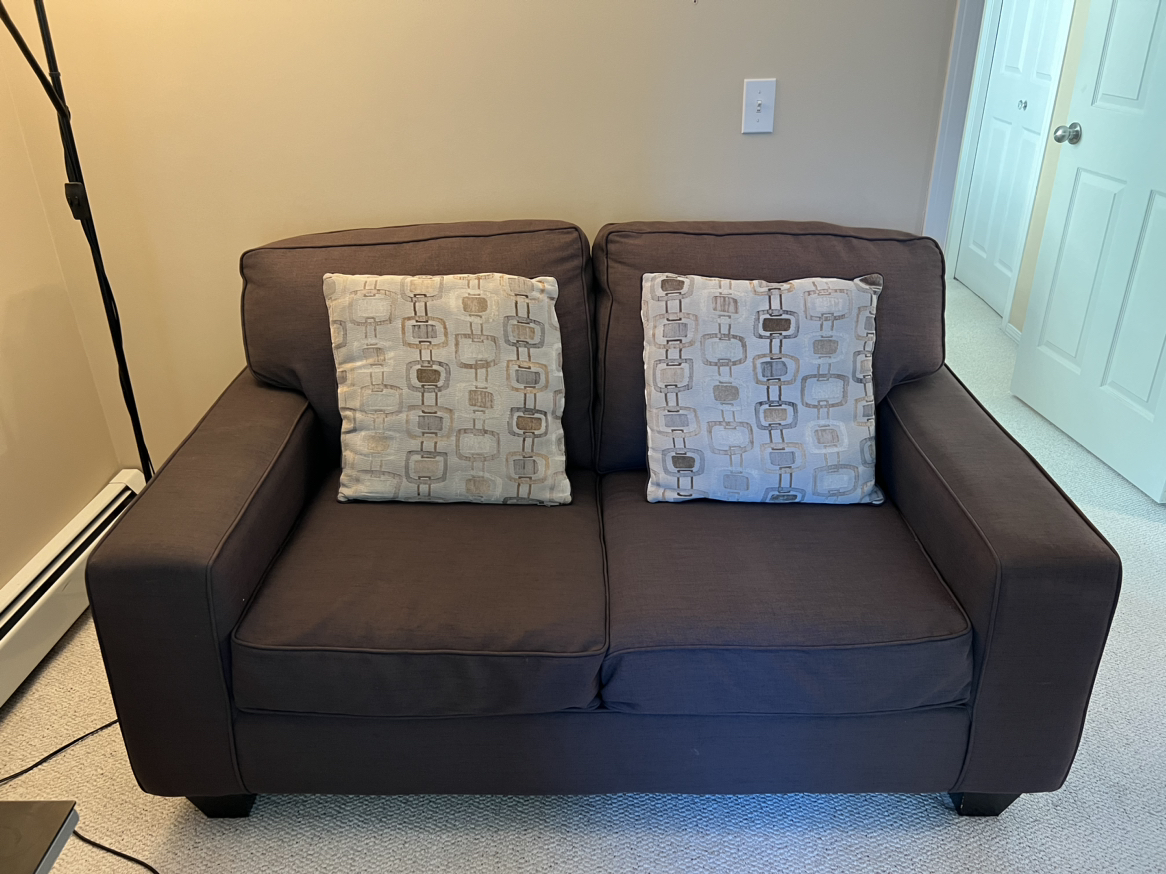 Brown Loveseat