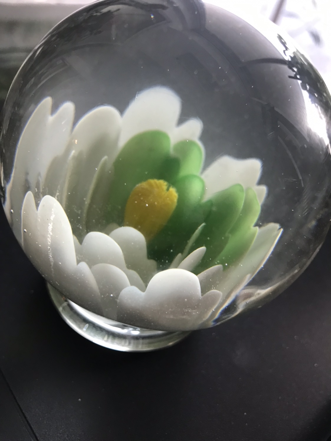 🥕Paper weight glass ball flower / decorative ball - photo 2