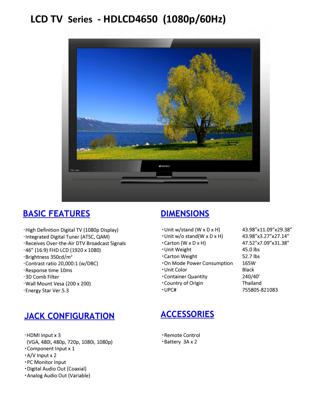 46" tv - photo 3