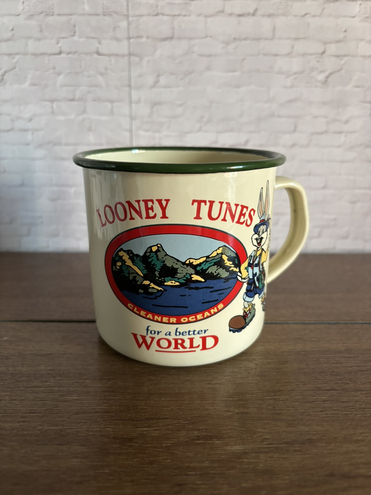Vintage Looney Tunes Cleaner Oceans Tin Mug thumbnail