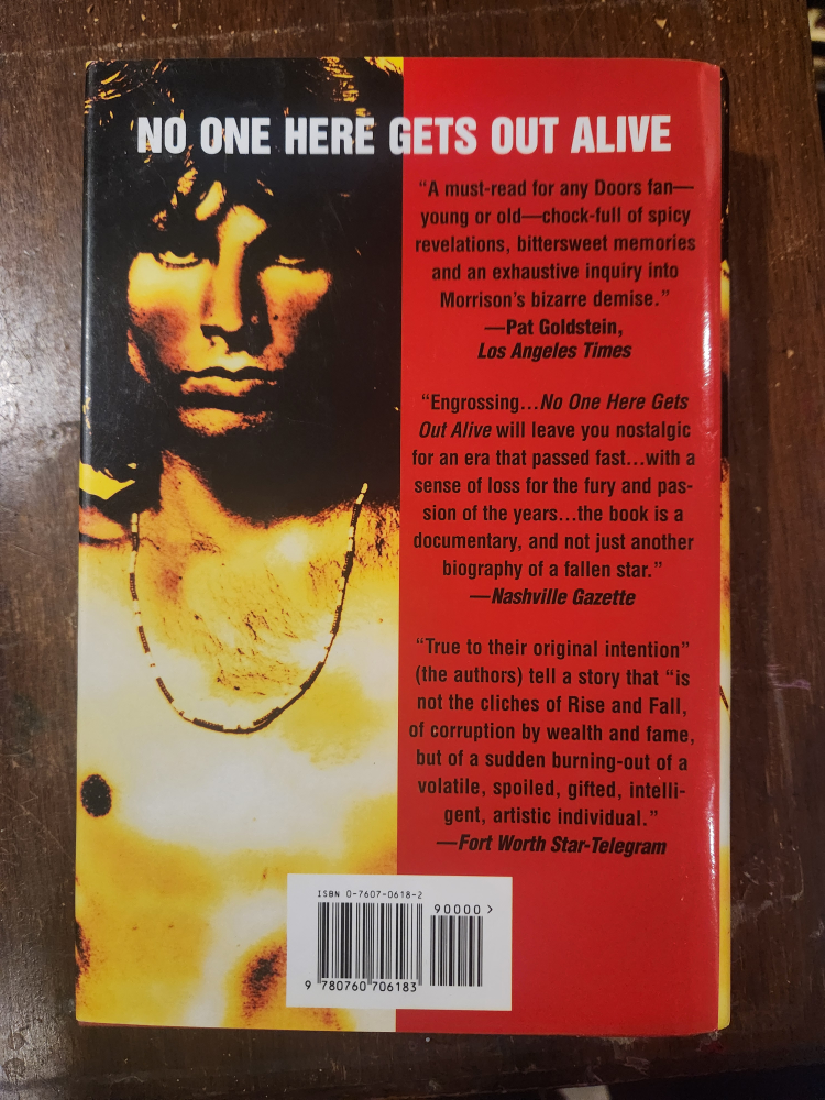 Jim Morrison Bio Hard cover - photo 2