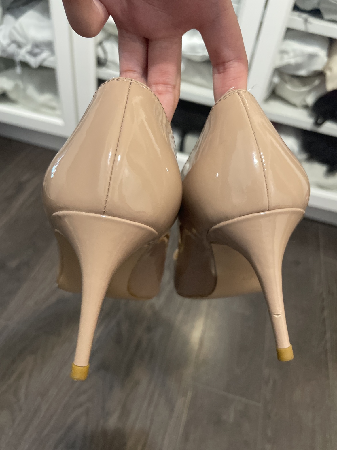 nude patent pumps 70mm size 38 - photo 3