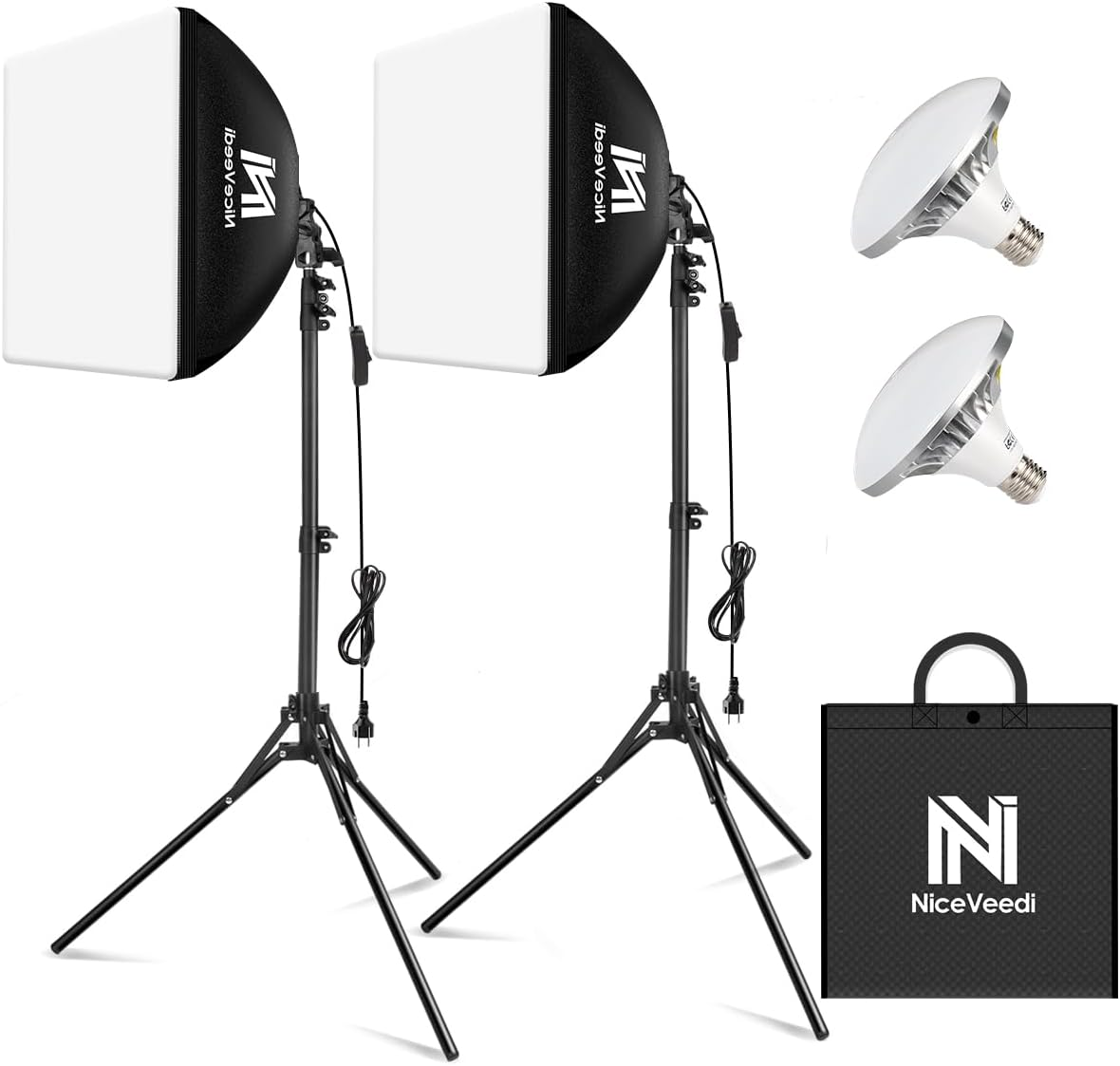 New - 2-Pack 16'' x 16'' Photography Lighting Kit