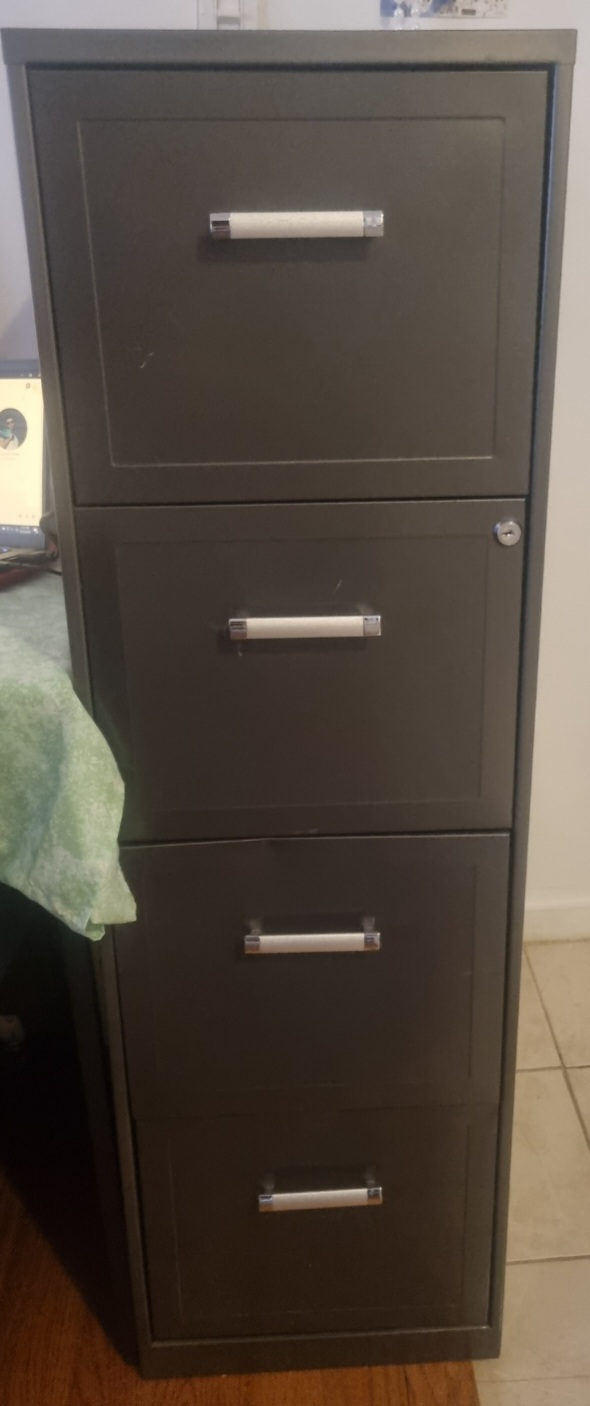 🥕Realspace grey Metal 4-Drawer Organizer Vertical File Cabinet
