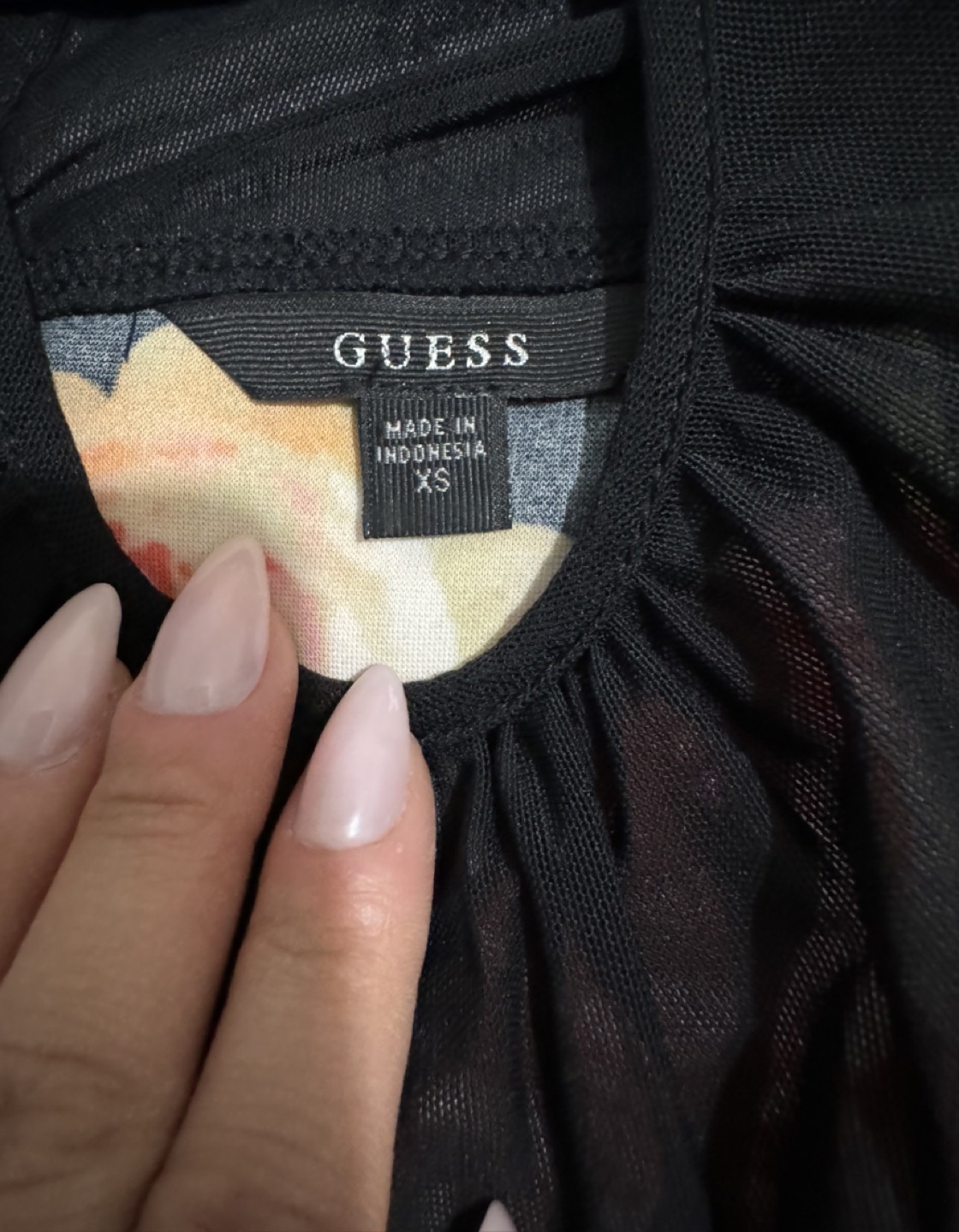 Guess - Black Bodycon Dress (Floral Print) - Size XS (NEW) - photo 4