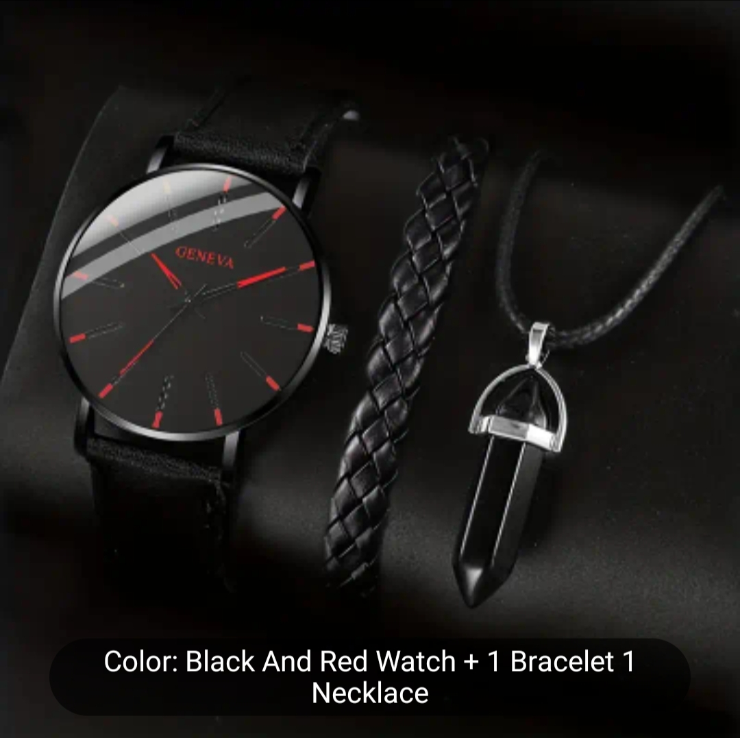3 Pc's Watch, Bracelet and Jewellery Set thumbnail