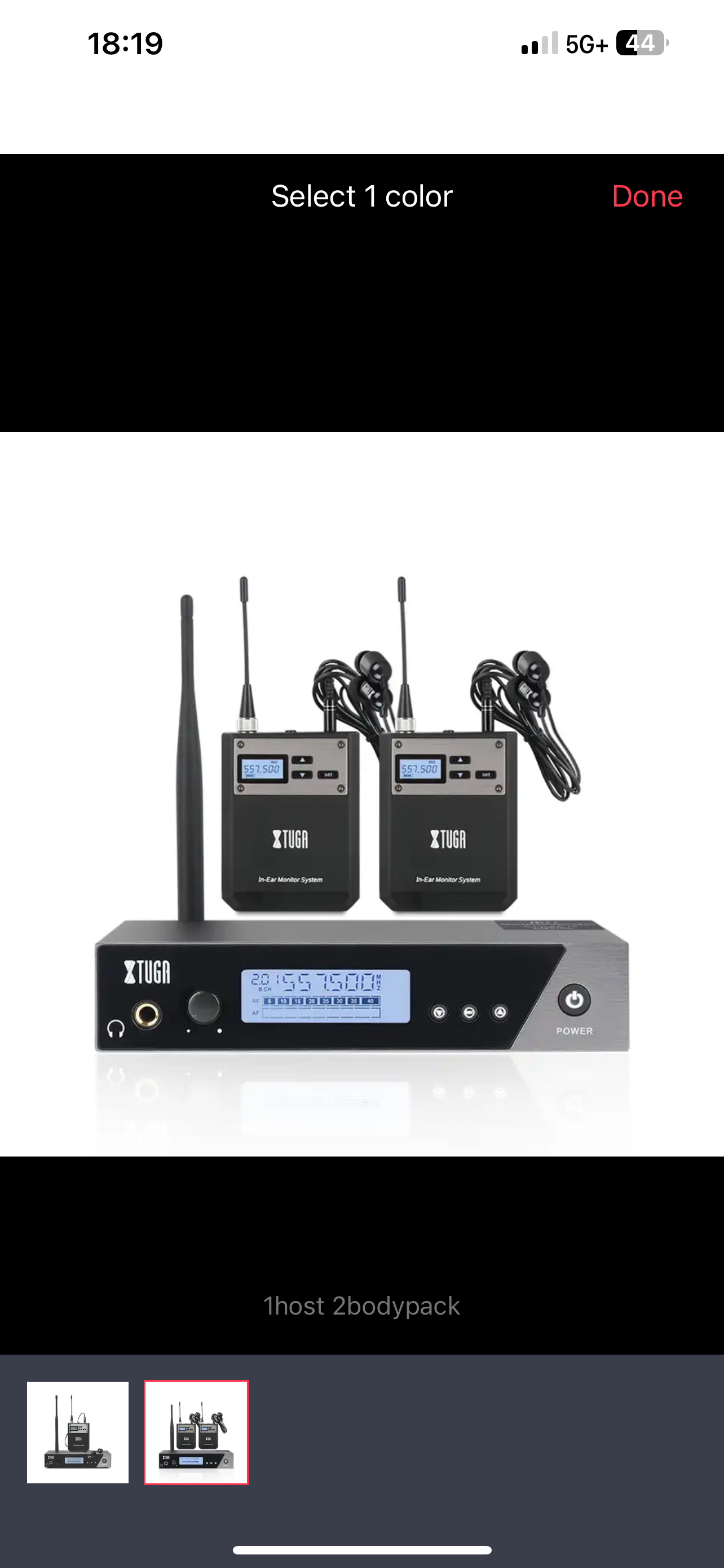 XTUGA  In Ear Monitor Wireless System Stage Monitor Return