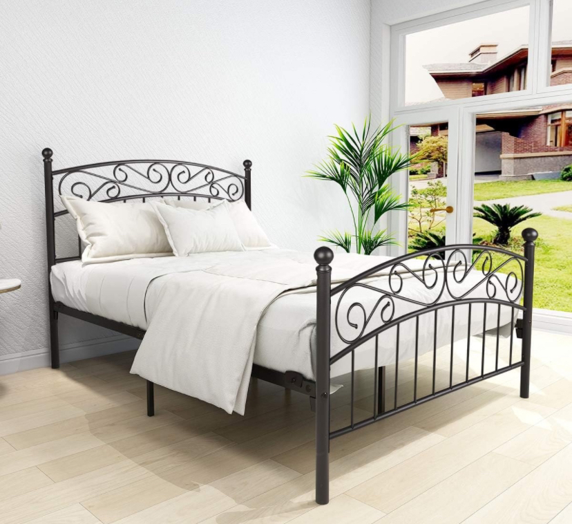 Brand new in box metal queen bed heavy duty. - photo 2