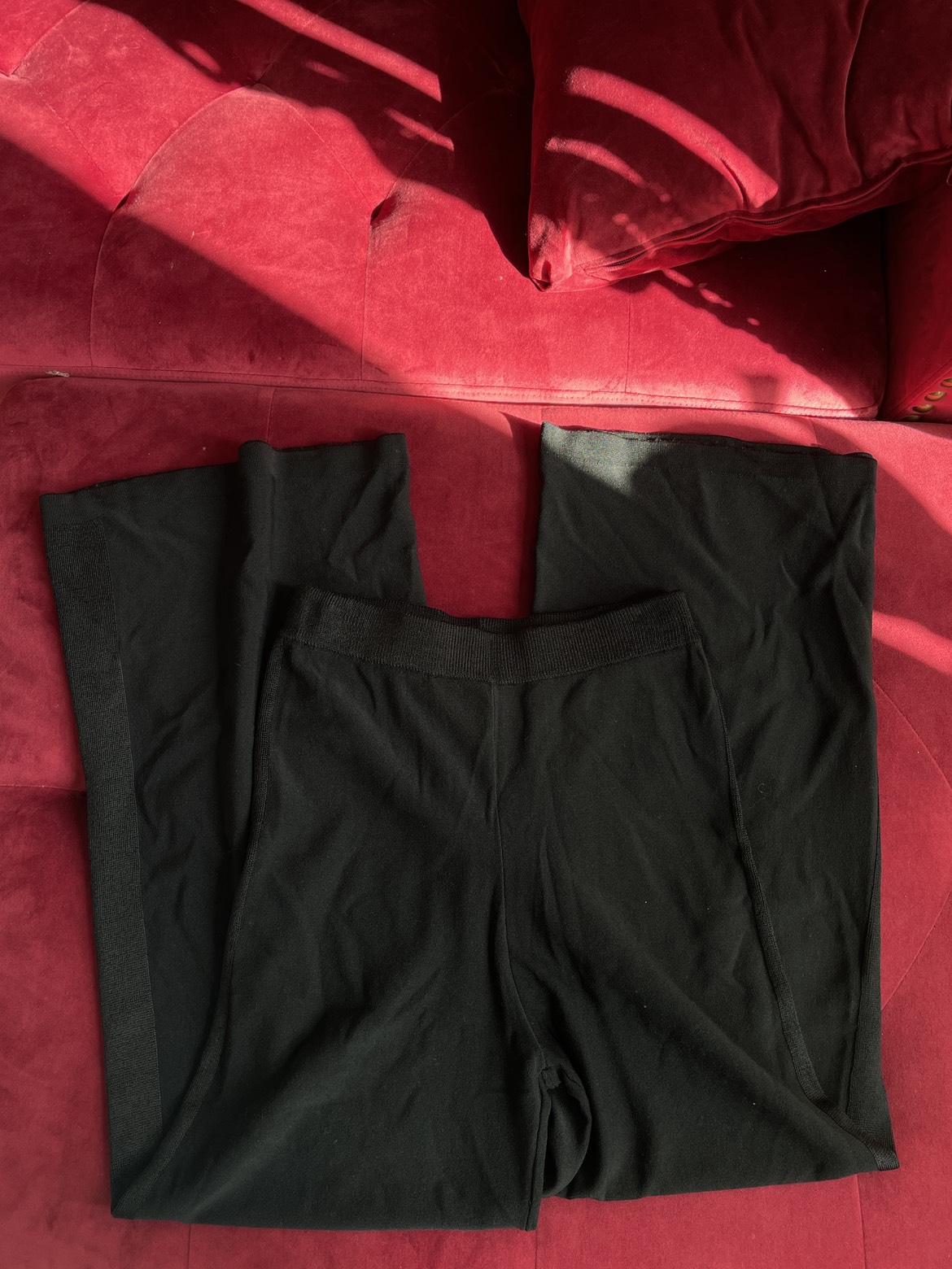 Free People Black Wide Leg Pants