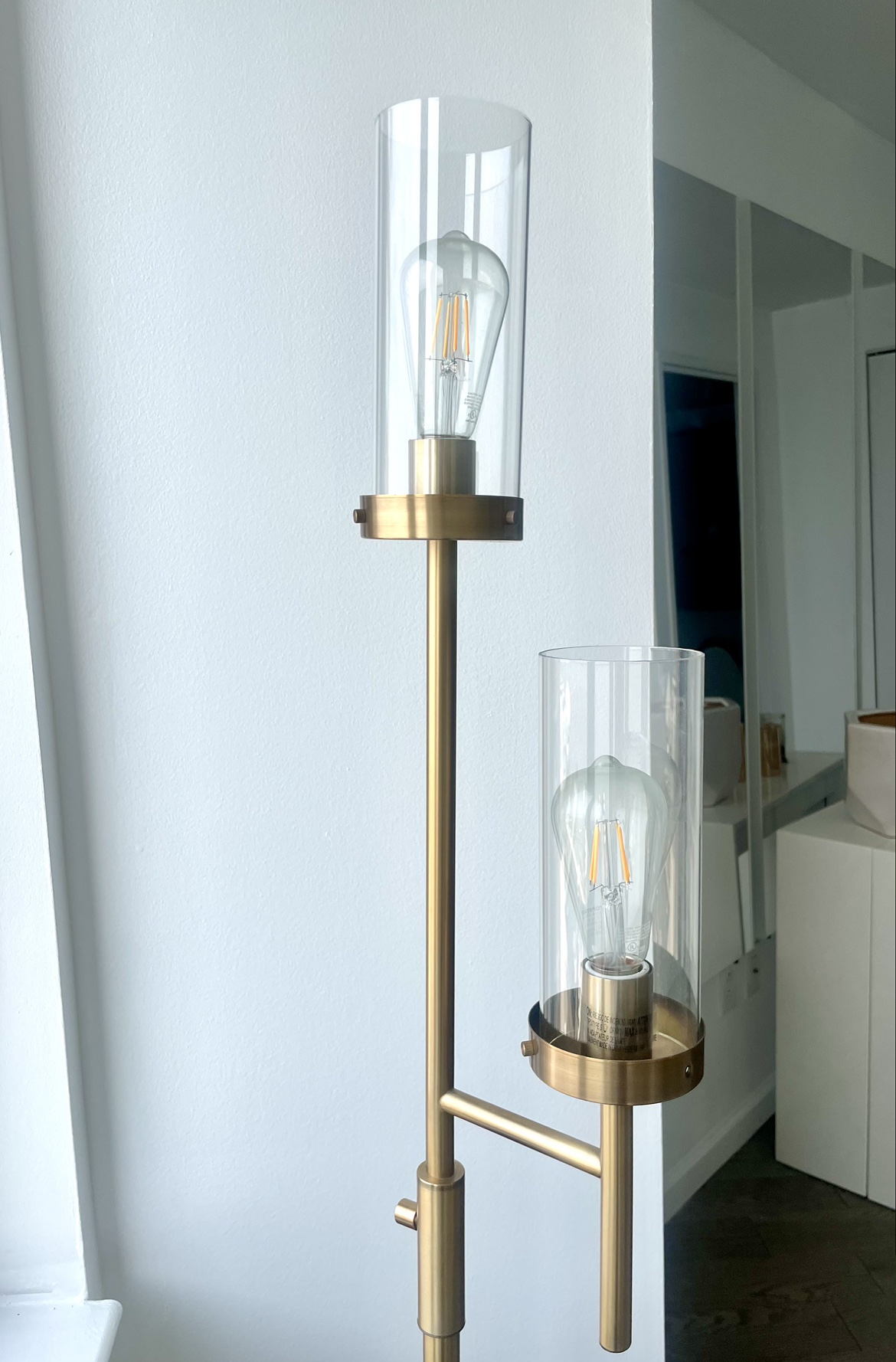 66” LED Gold Floor Lamp