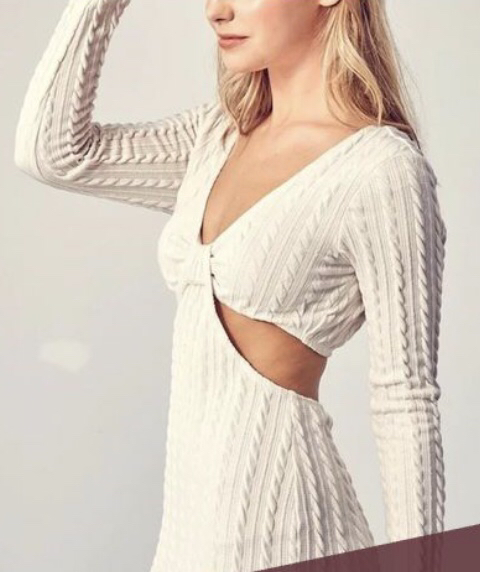 MIOU MUSE Sexy Cut Out Mini Dress NEW image indicator(3)