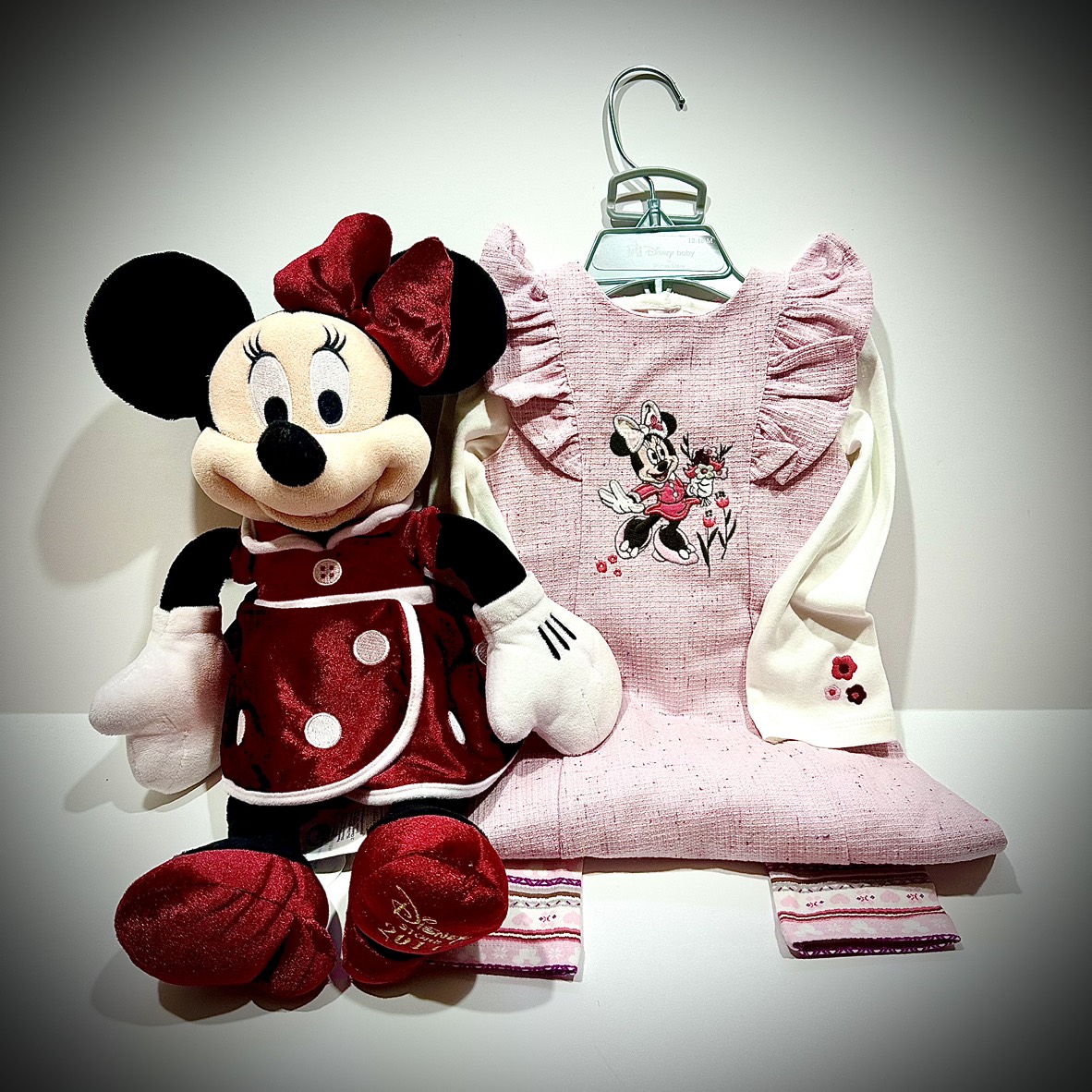 Disney Baby Girl Outfit & Mini Mouse Stuffy