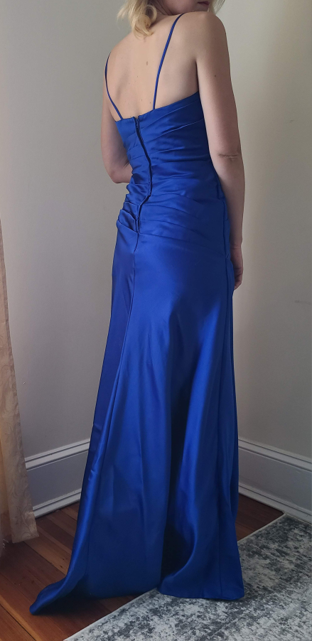 Blue long dress with shawl - available in size 2 and 8 - photo 3
