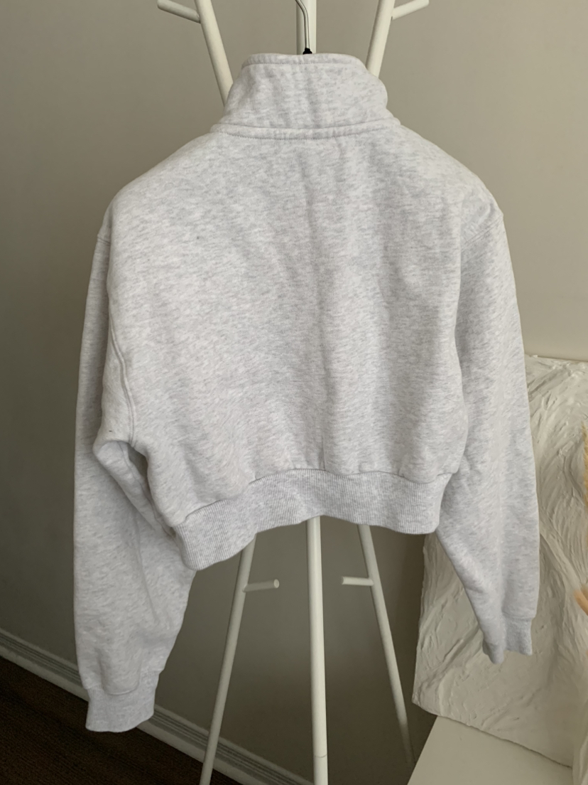 Aritzia TNA Cozy Fleece Crop 1/4 Zip Sweatshirt - photo 2