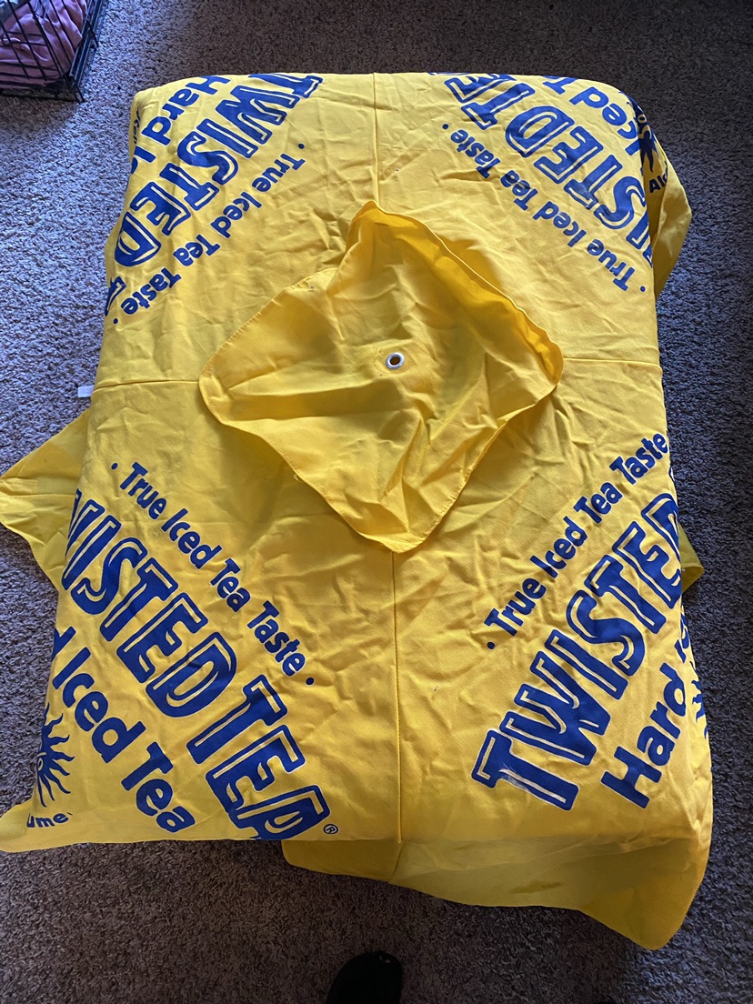 Twisted Tea 4 panel parasol umbrella top. - photo 3