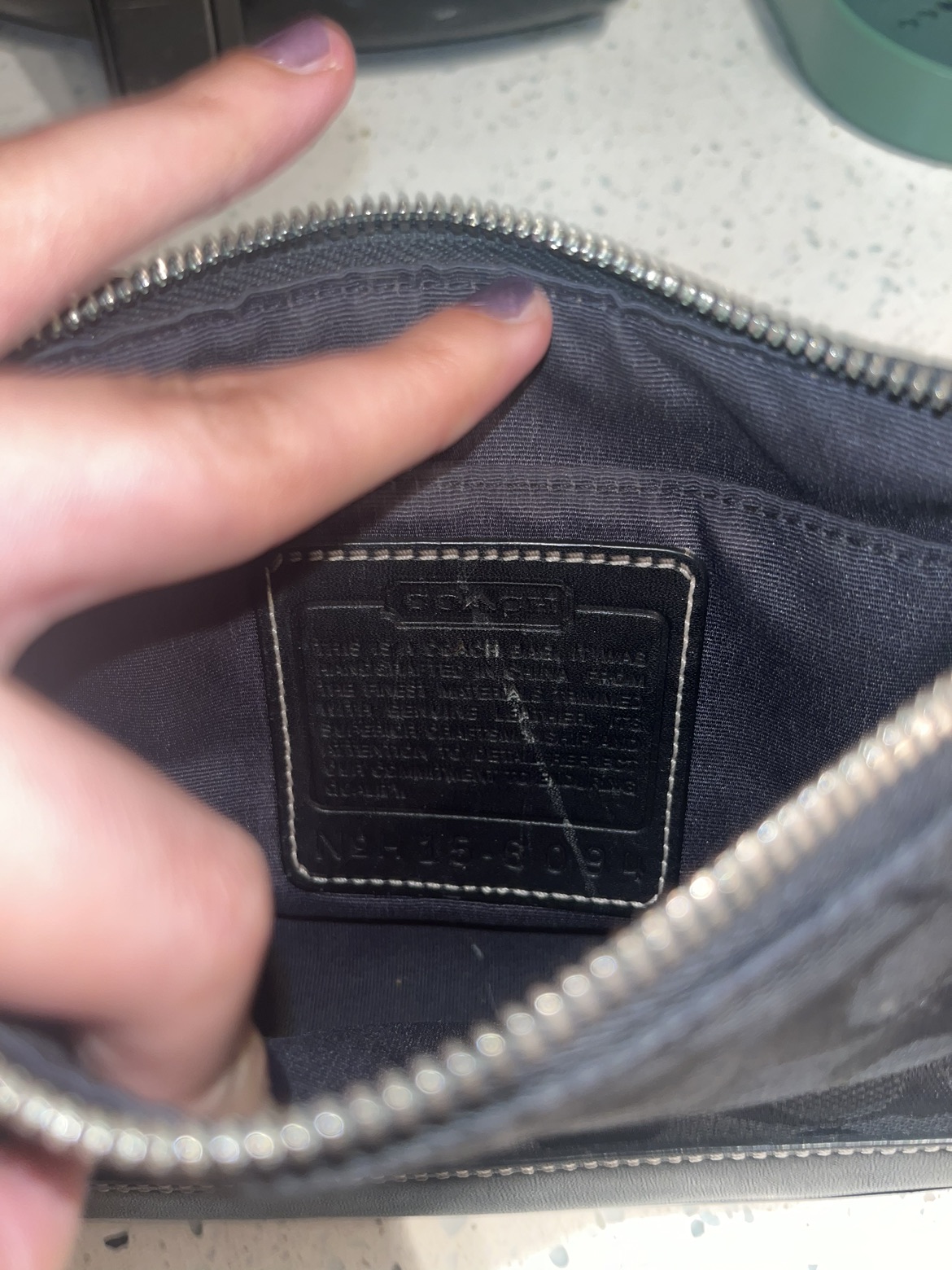 Black mini coach monogram purse - photo 4