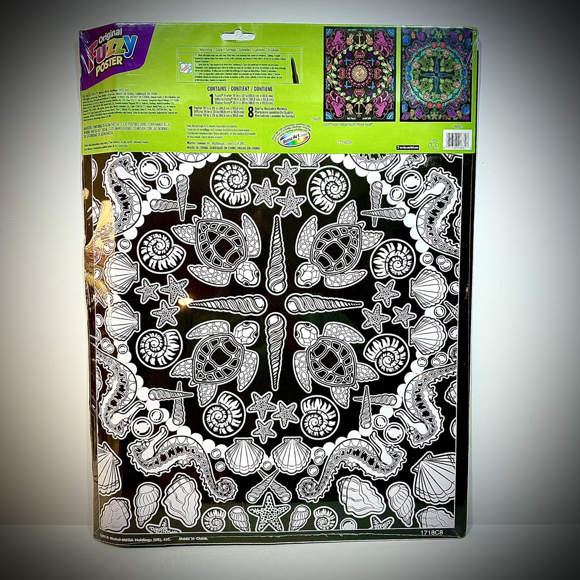 Mandalas & Velvet / Fuzzy Colouring Posters with Markers - photo 2
