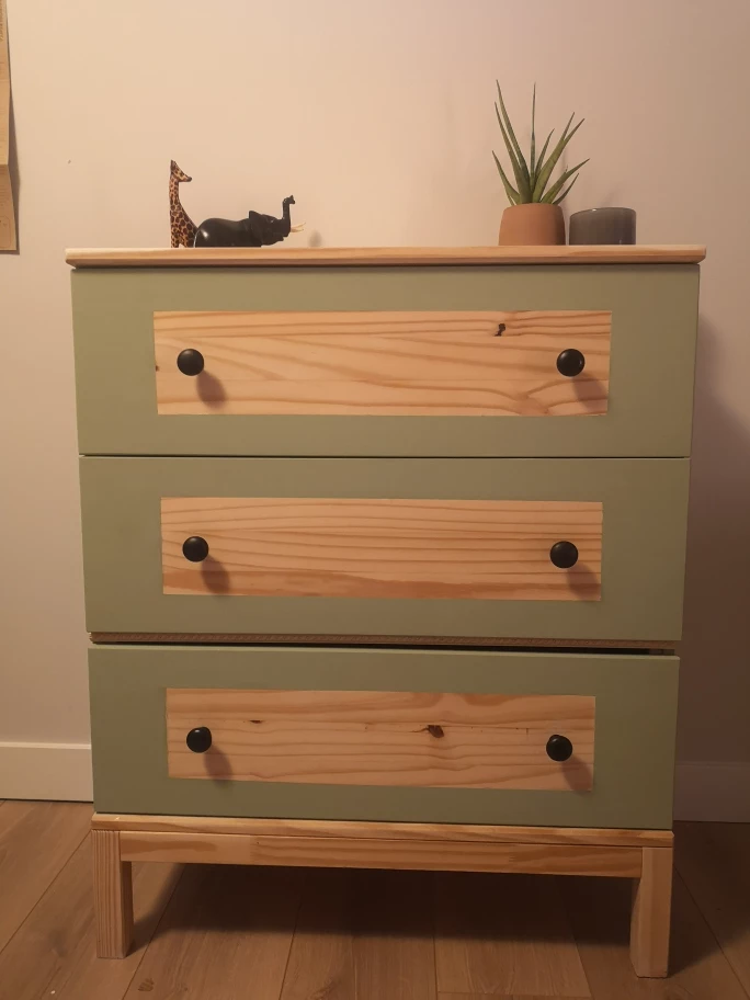 Refinished Dresser-Three Drawer Midsize
