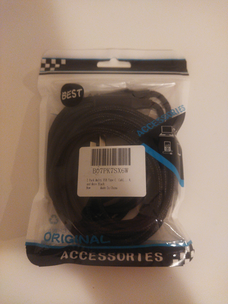 2 Pack Multi USB Type C Cable iPhone #freecycle thumbnail