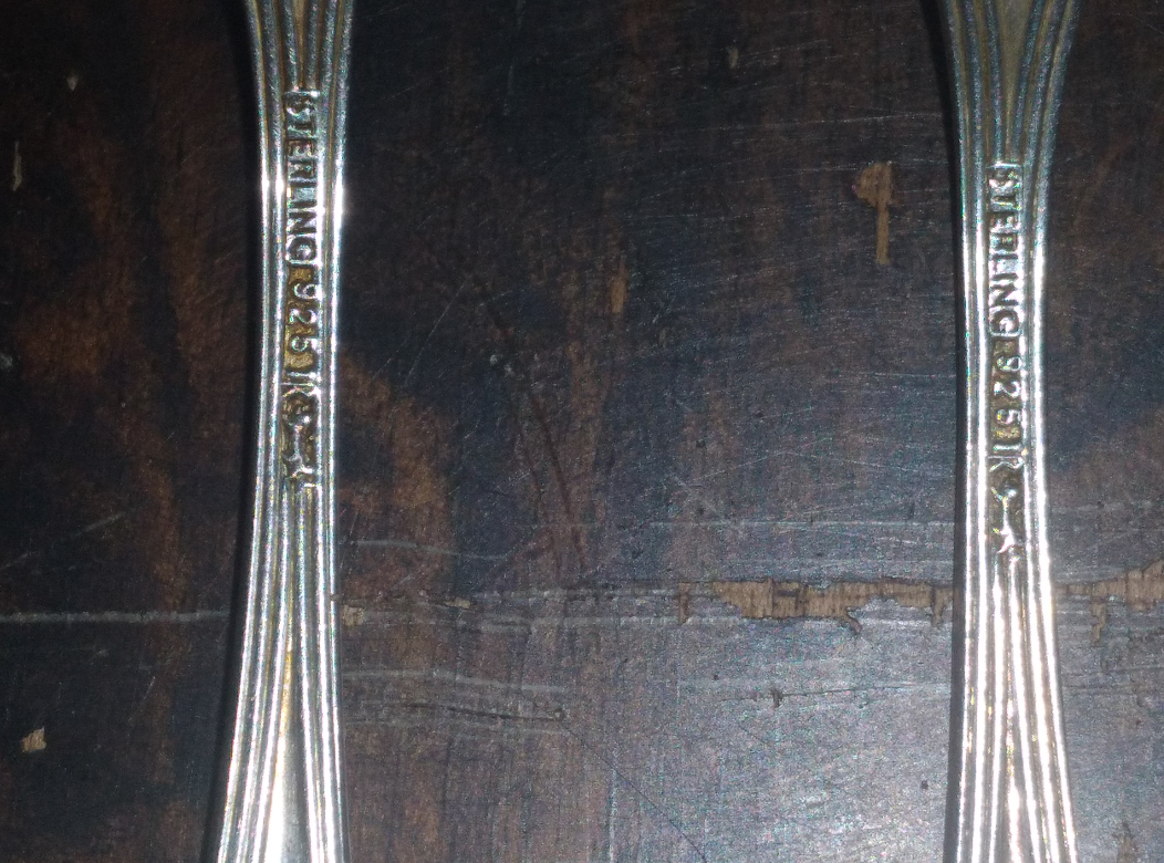 2 sterling silver spoons thumbnail
